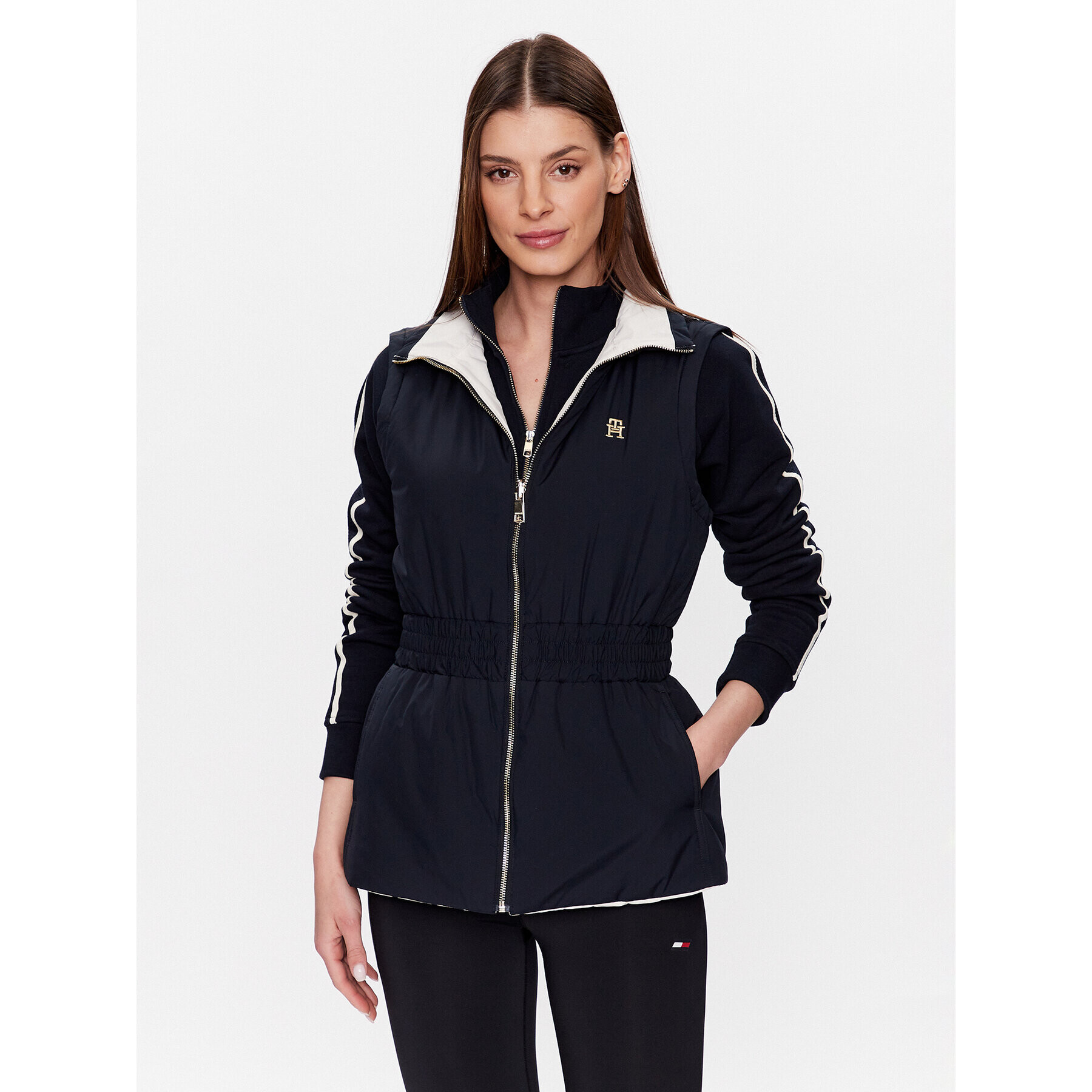 Tommy Hilfiger Елек S10S101681 Тъмносин Regular Fit - Pepit.bg