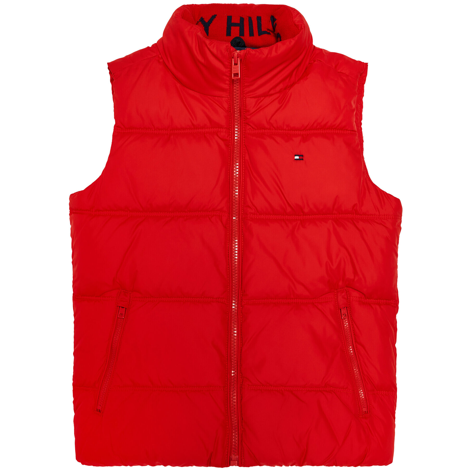 Tommy Hilfiger Елек Solid KB0KB05983 D Червен Regular Fit - Pepit.bg