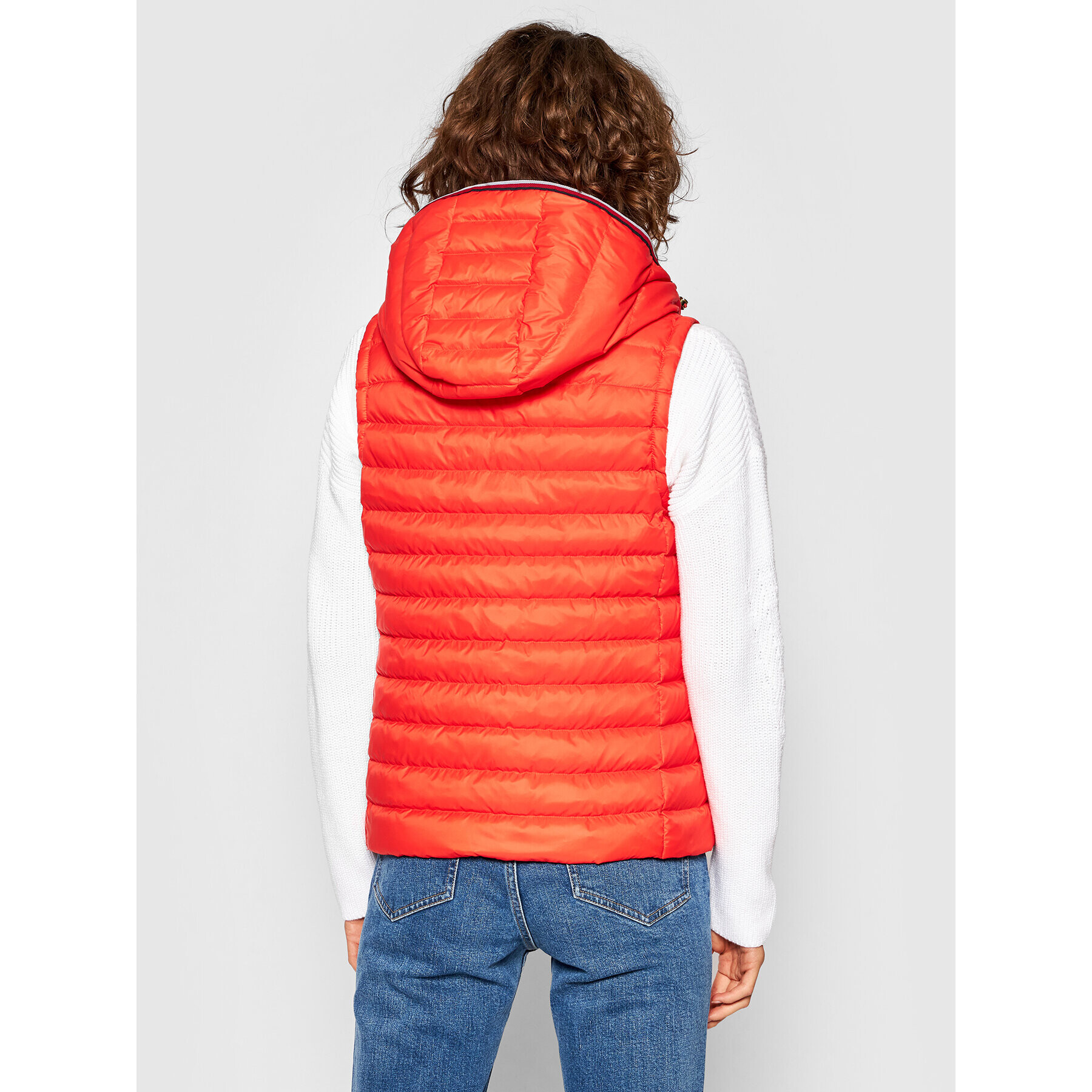 Tommy Hilfiger Елек Th Ess Lw Down Vest WW0WW30841 Червен Regular Fit - Pepit.bg