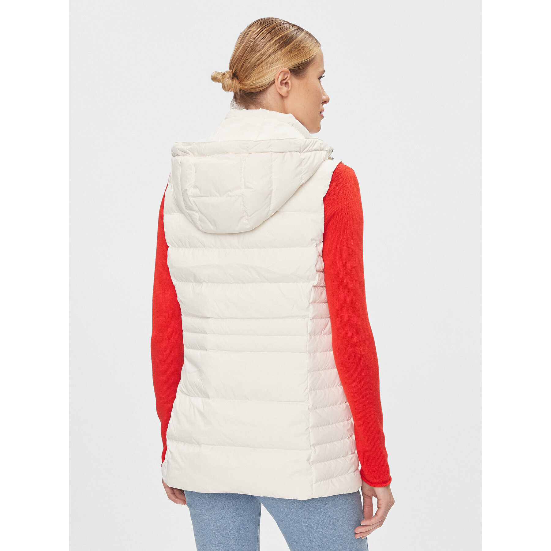 Tommy Hilfiger Елек Tyra WW0WW39744 Бял Regular Fit - Pepit.bg