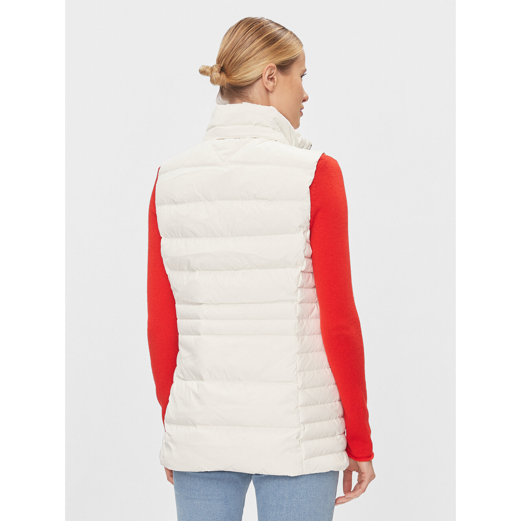 Tommy Hilfiger Елек Tyra WW0WW39744 Бял Regular Fit - Pepit.bg