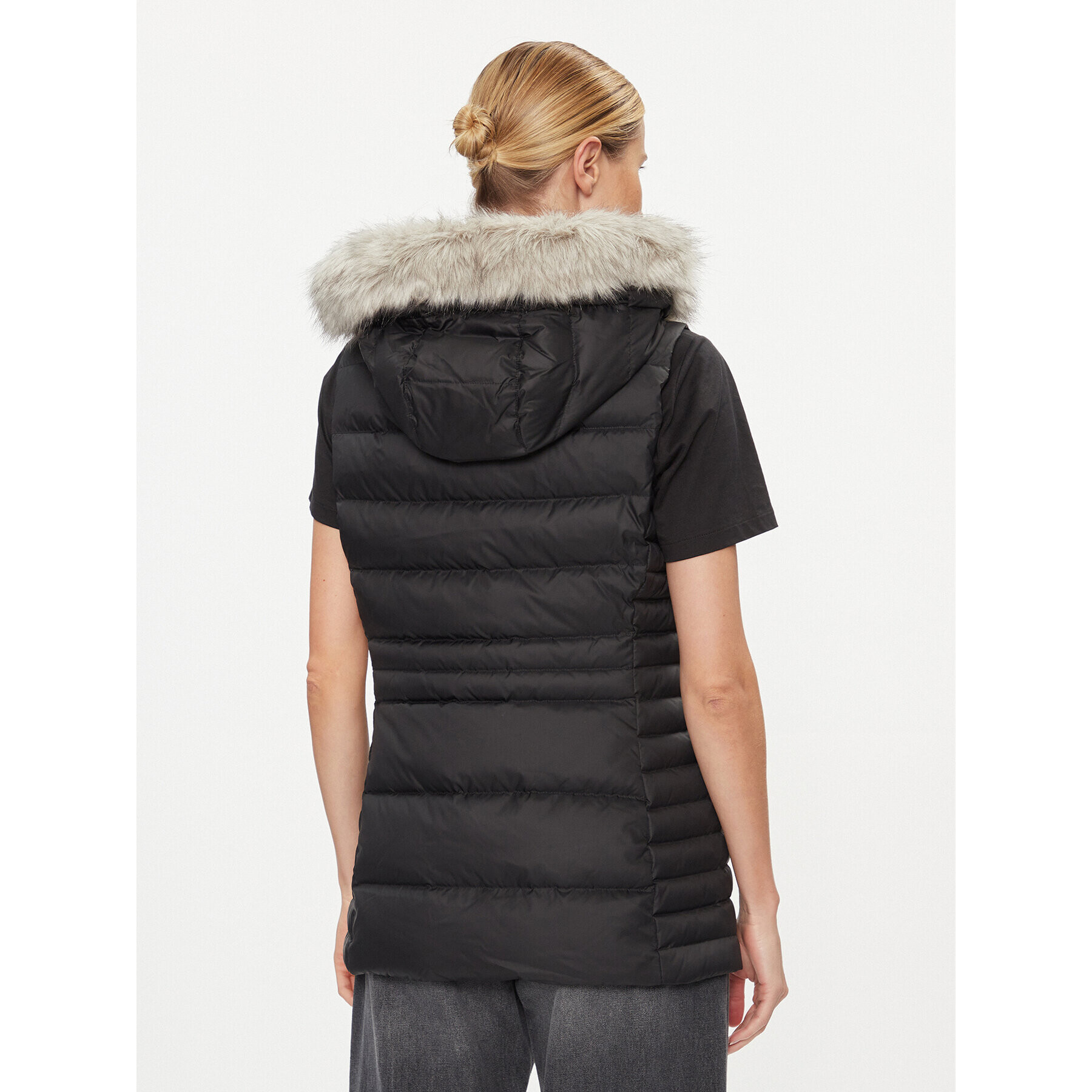 Tommy Hilfiger Елек Tyra WW0WW39744 Черен Regular Fit - Pepit.bg