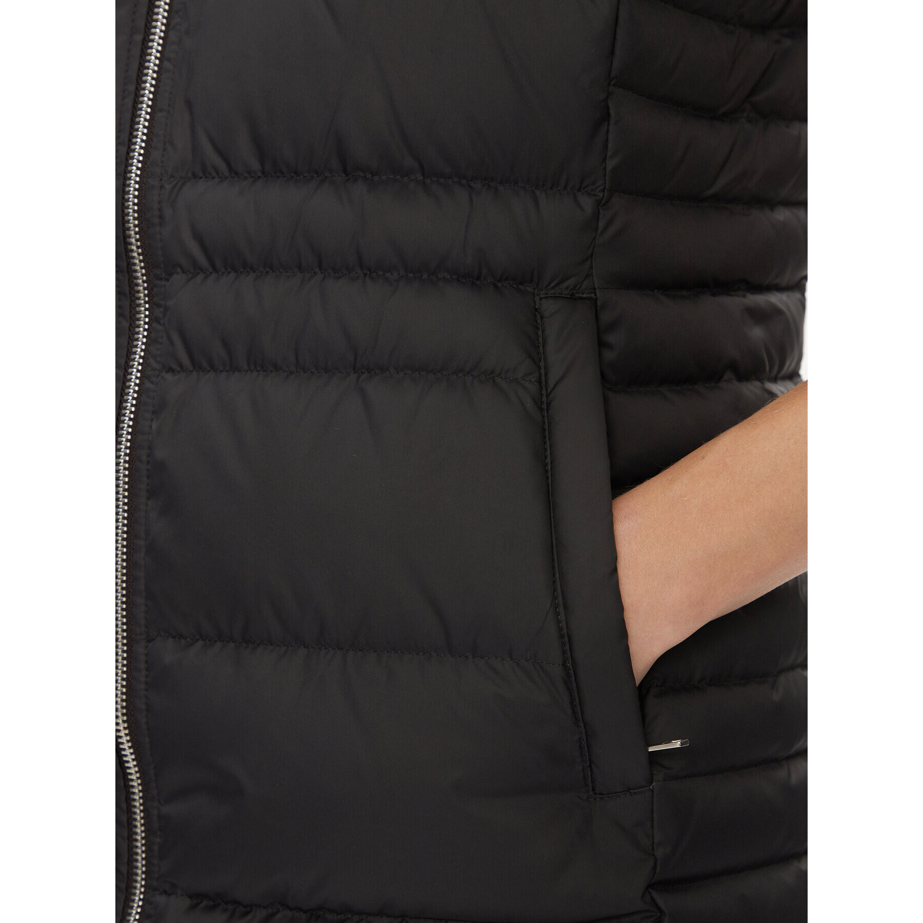 Tommy Hilfiger Елек Tyra WW0WW39744 Черен Regular Fit - Pepit.bg