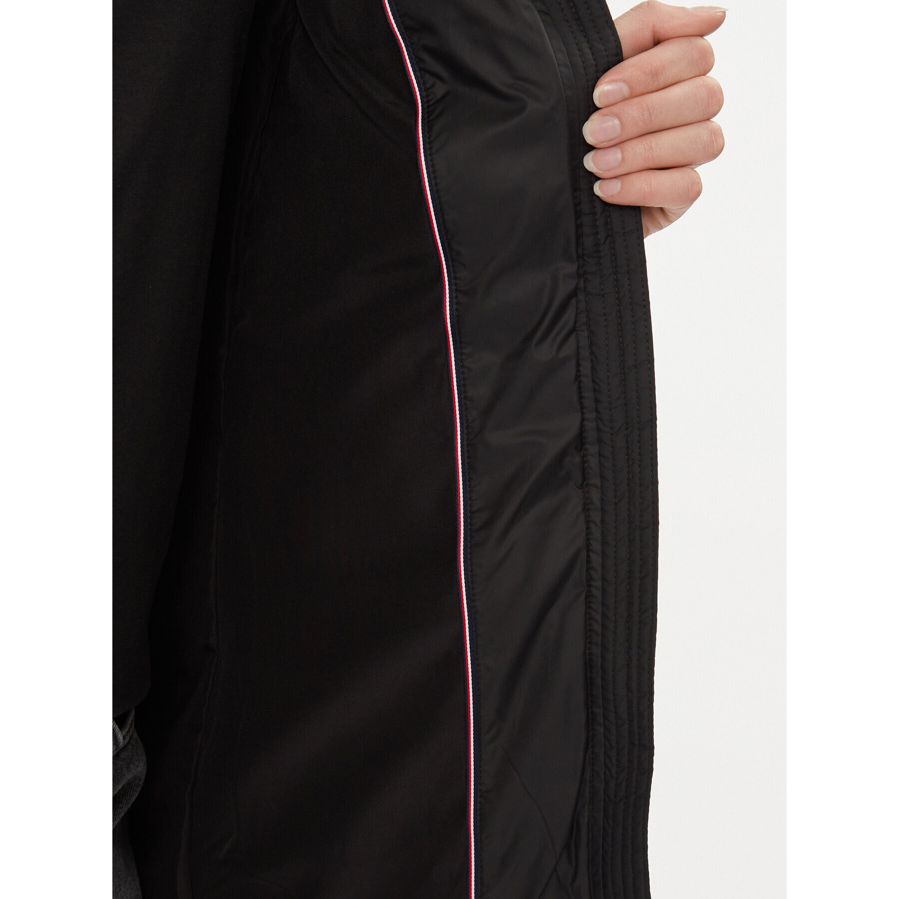 Tommy Hilfiger Елек Tyra WW0WW39744 Черен Regular Fit - Pepit.bg