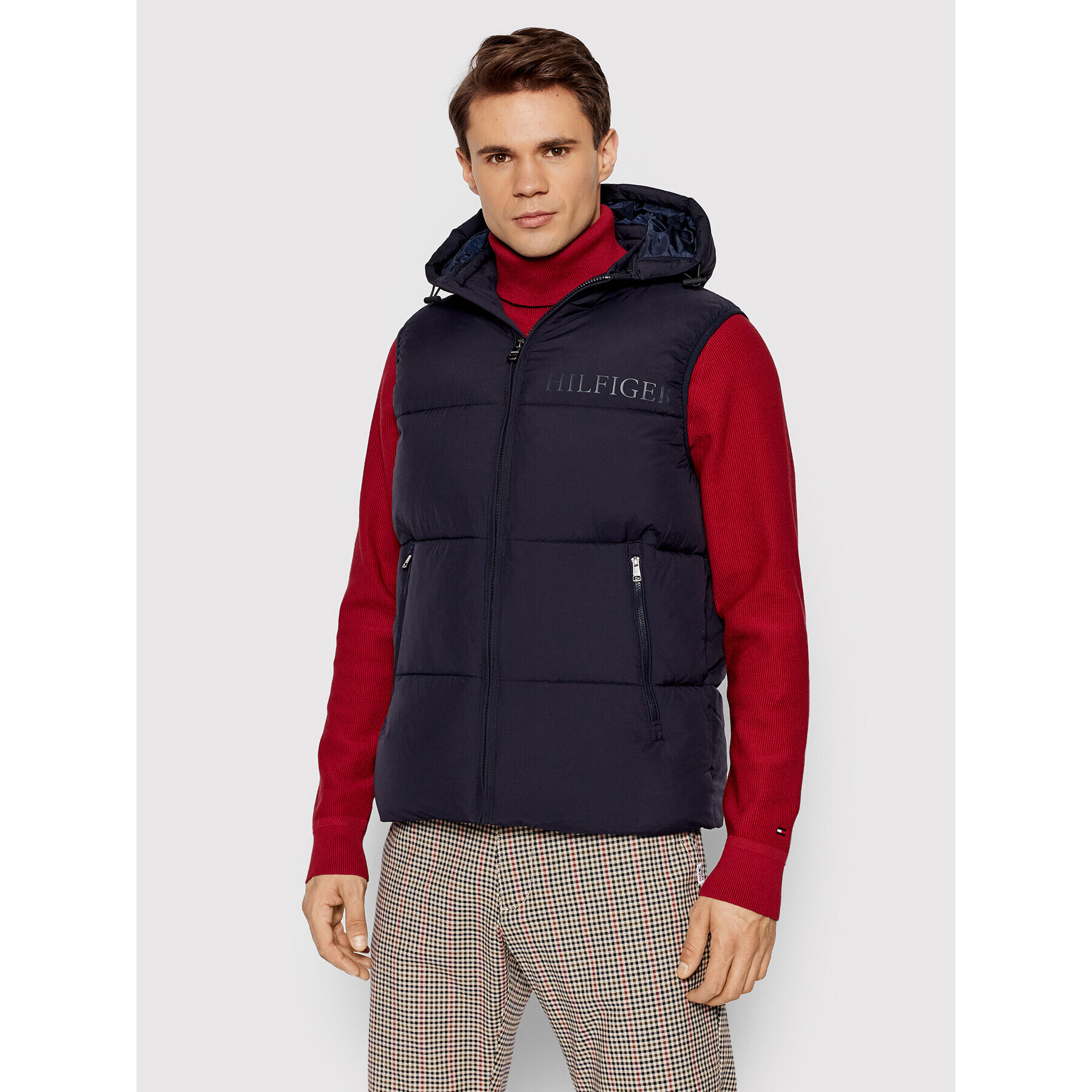 Tommy Hilfiger Елек Vest MW0MW19655 Тъмносин Regular Fit - Pepit.bg