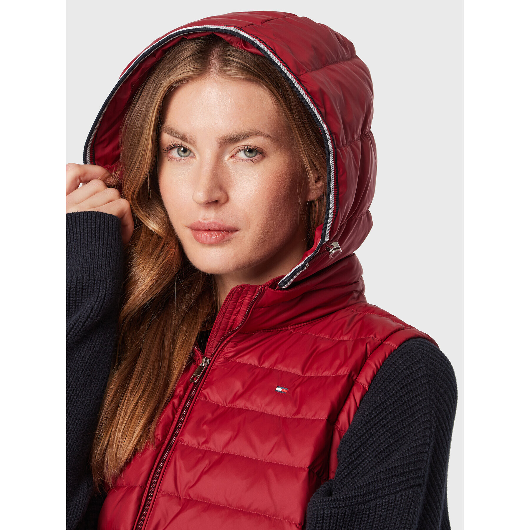 Tommy Hilfiger Елек WW0WW30841 Бордо Regular Fit - Pepit.bg