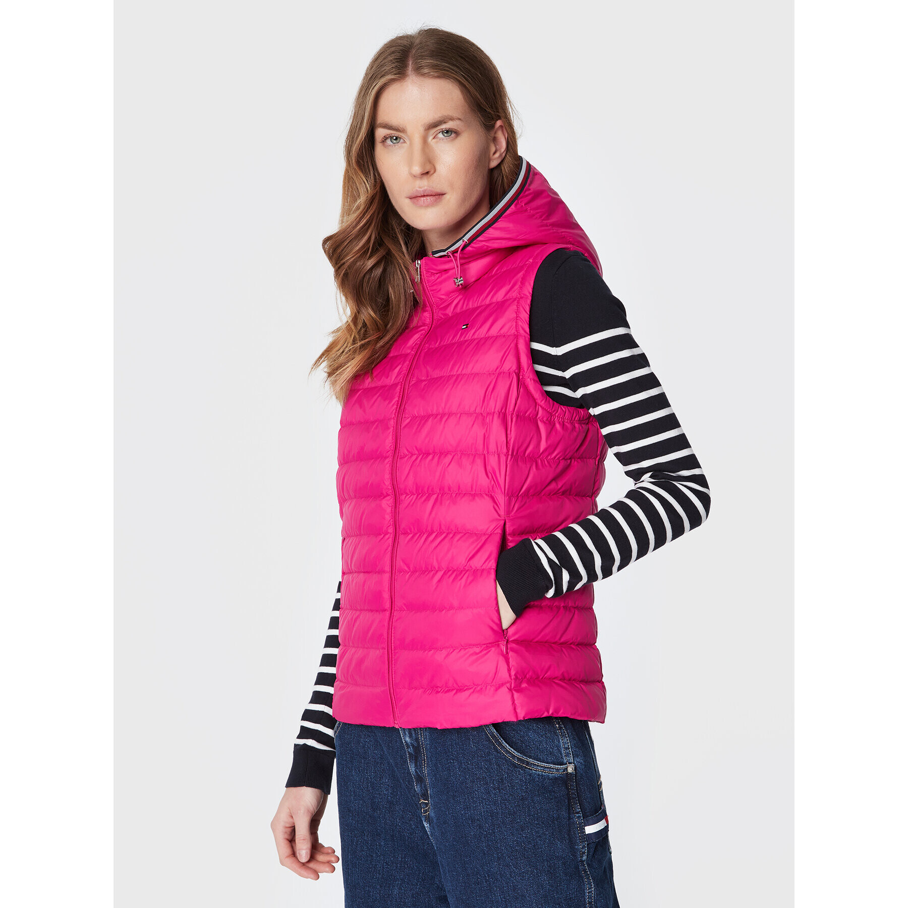 Tommy Hilfiger Елек WW0WW30841 Розов Regular Fit - Pepit.bg