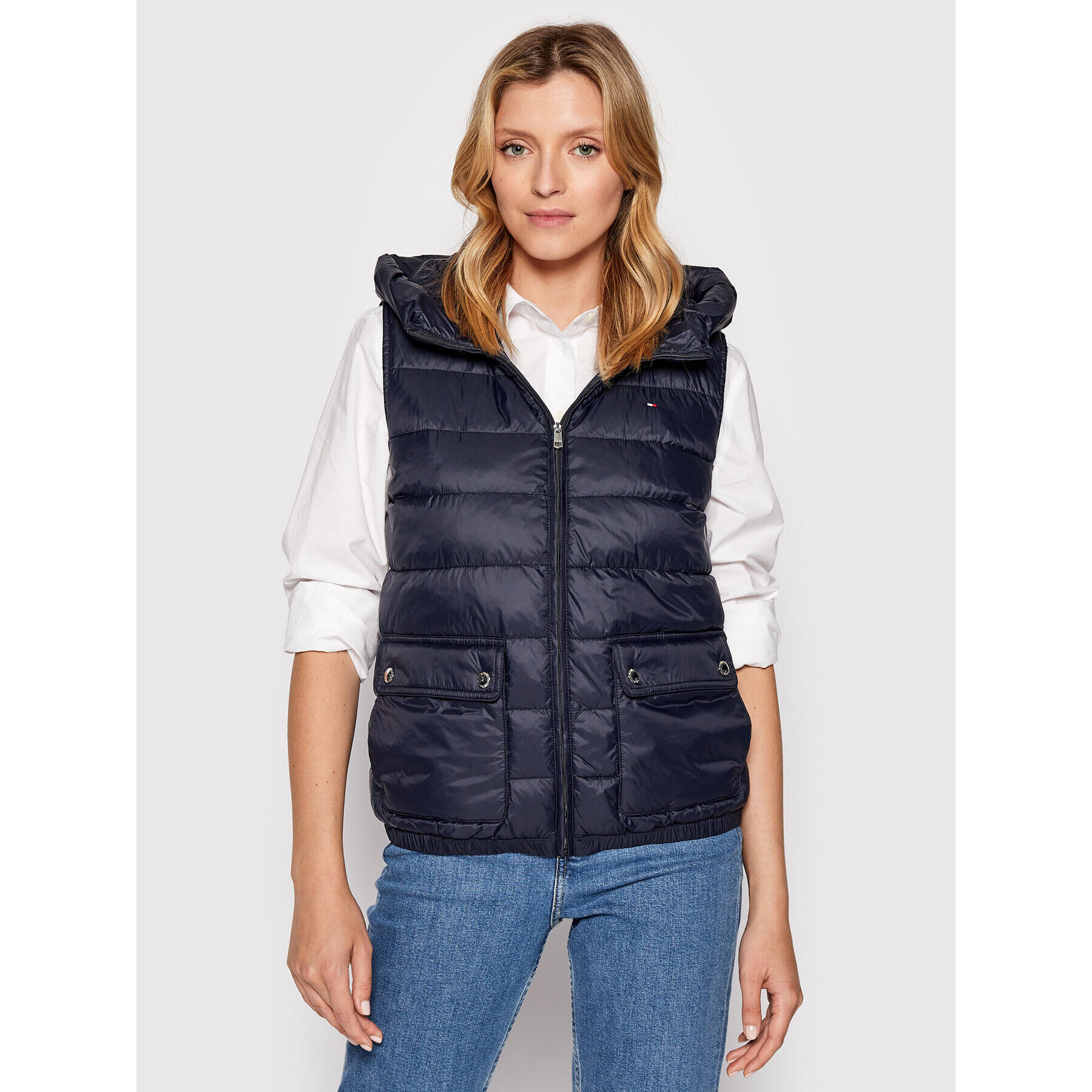 Tommy Hilfiger Елек WW0WW34720 Тъмносин Regular Fit - Pepit.bg
