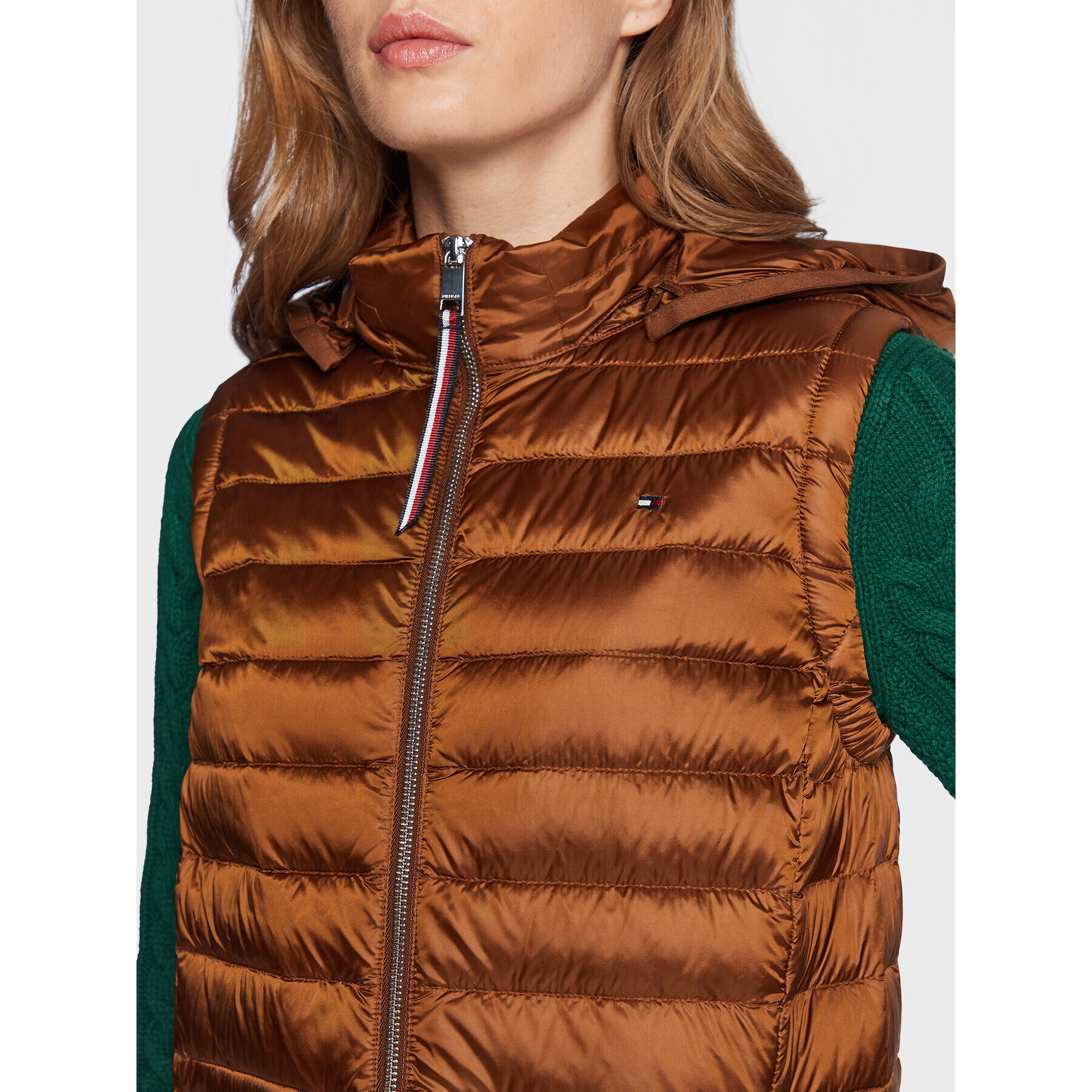 Tommy Hilfiger Елек WW0WW37265 Кафяв Regular Fit - Pepit.bg