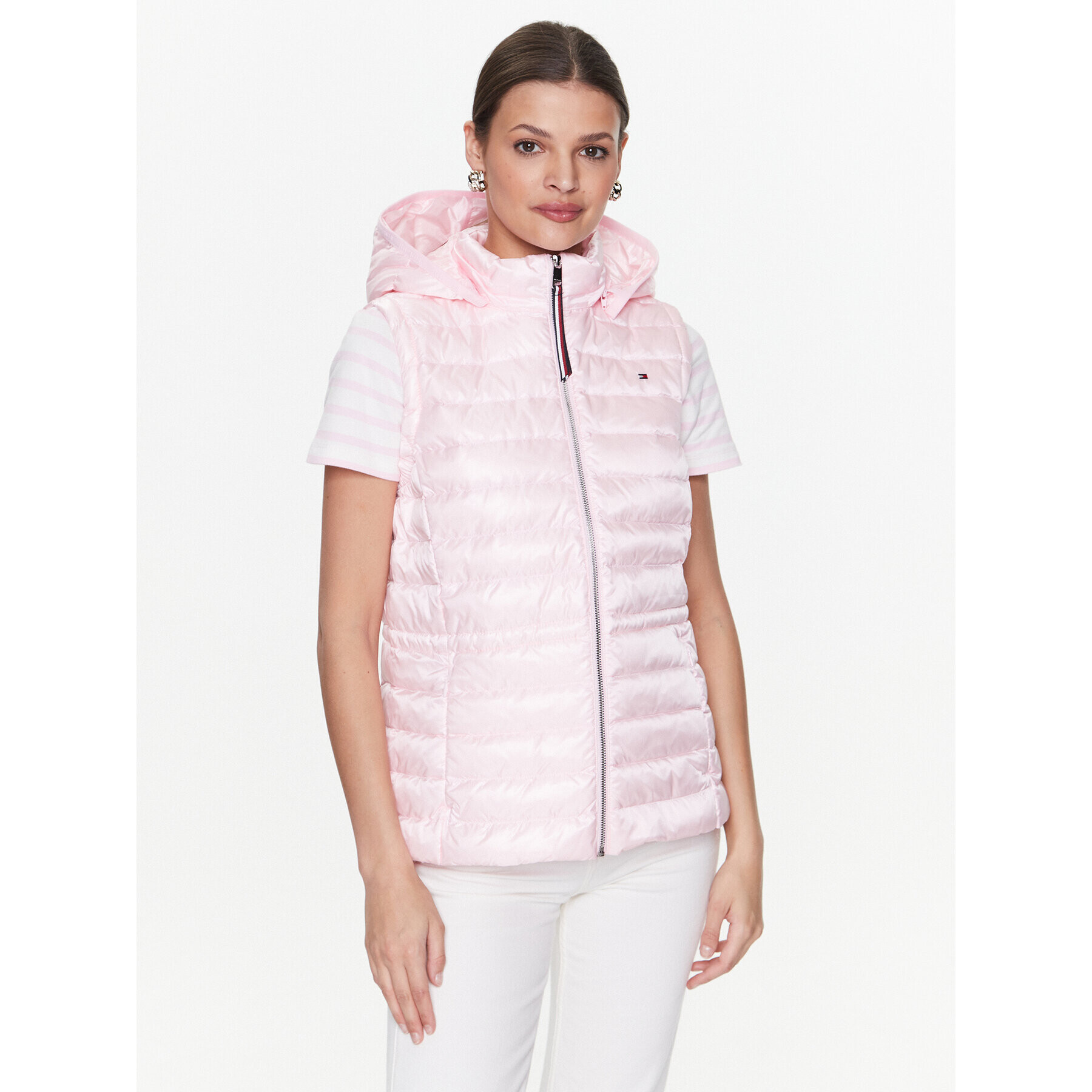 Tommy Hilfiger Елек WW0WW37265 Розов Regular Fit - Pepit.bg