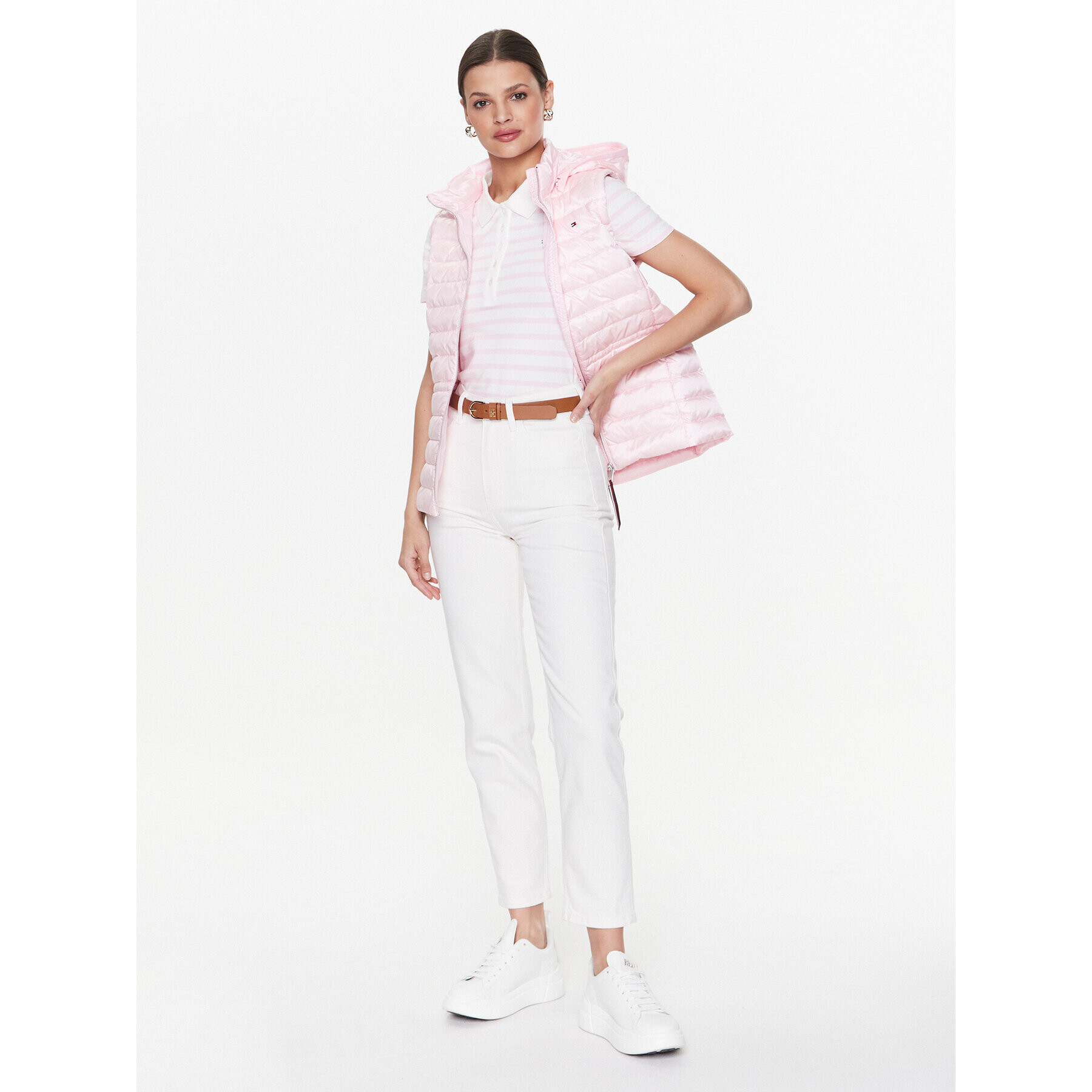 Tommy Hilfiger Елек WW0WW37265 Розов Regular Fit - Pepit.bg