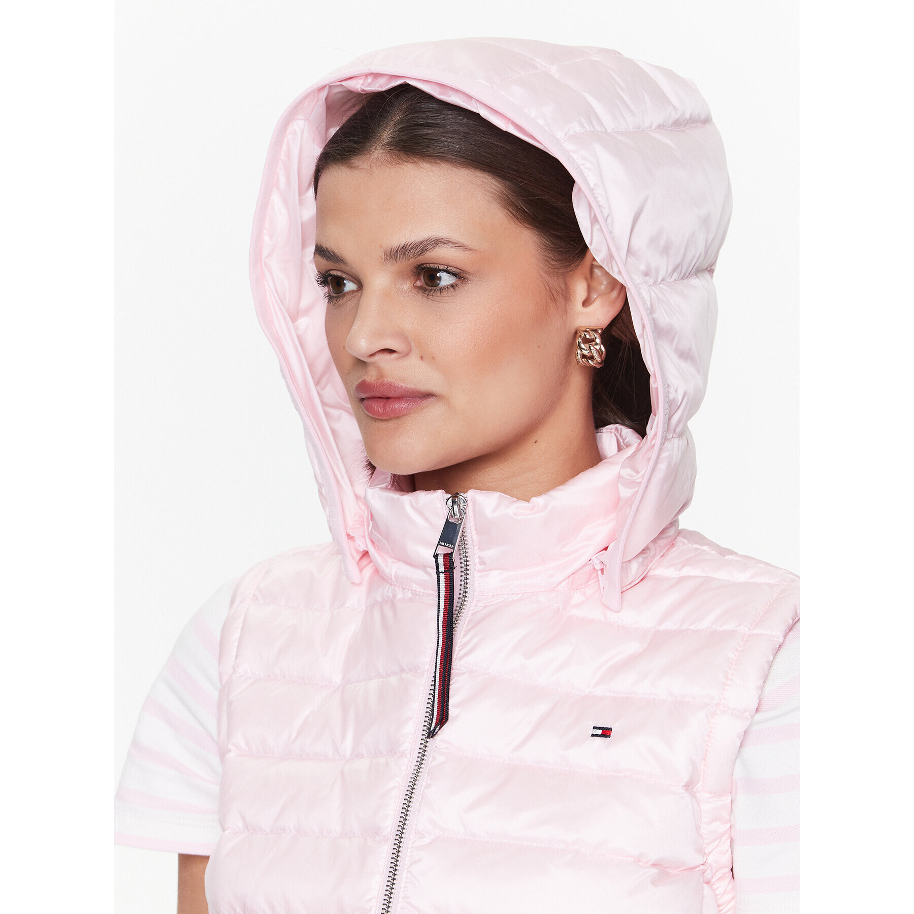 Tommy Hilfiger Елек WW0WW37265 Розов Regular Fit - Pepit.bg
