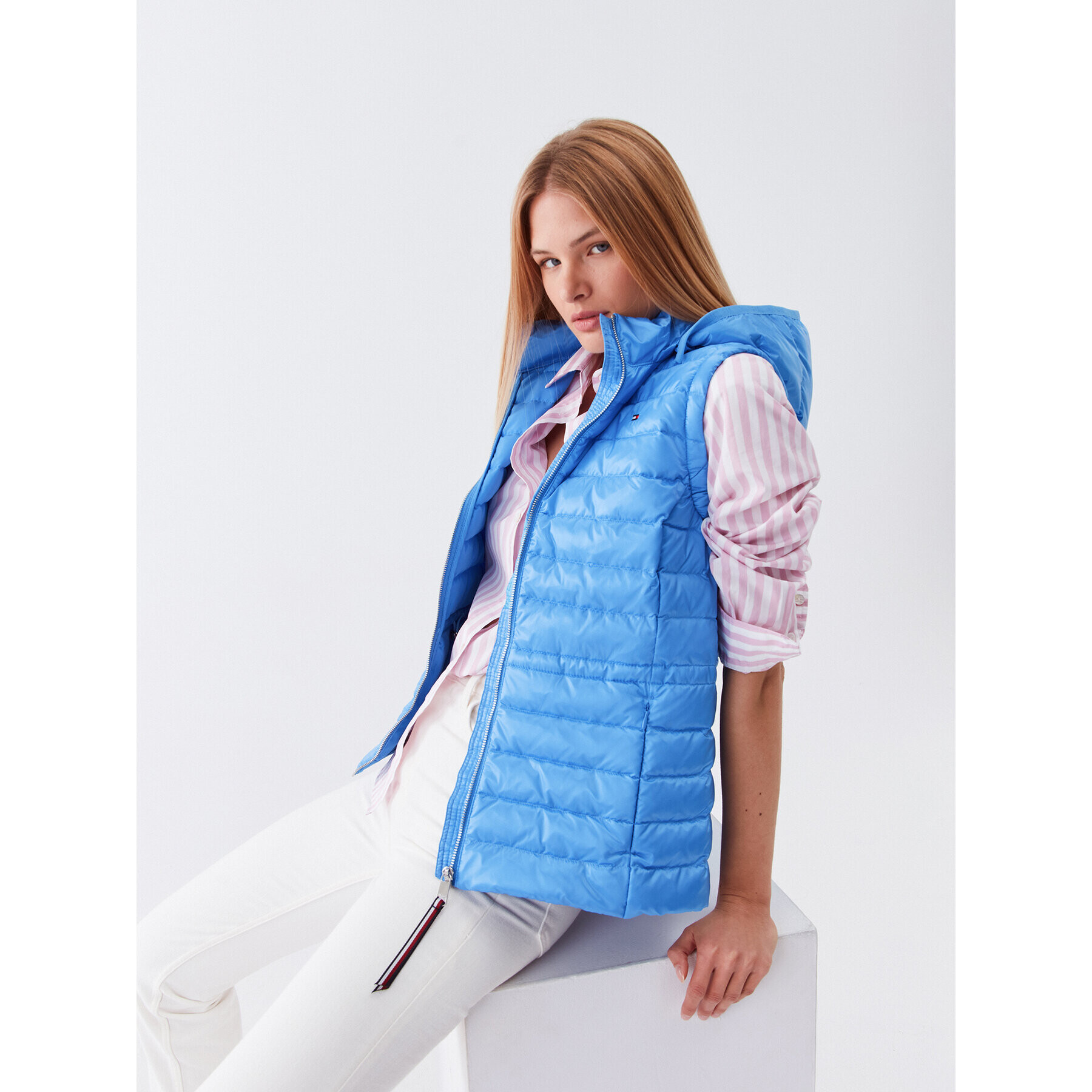 Tommy Hilfiger Елек WW0WW37265 Син Regular Fit - Pepit.bg