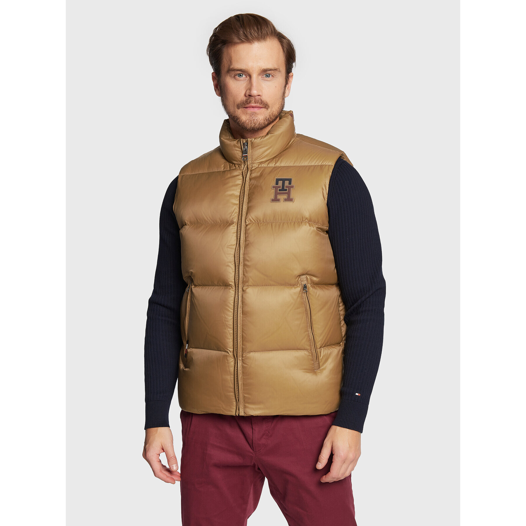 Tommy Hilfiger Елек Zero Gravity MW0MW28732 Кафяв Regular Fit - Pepit.bg