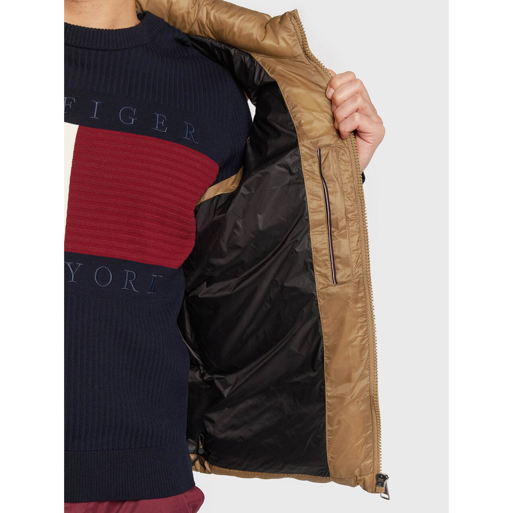 Tommy Hilfiger Елек Zero Gravity MW0MW28732 Кафяв Regular Fit - Pepit.bg