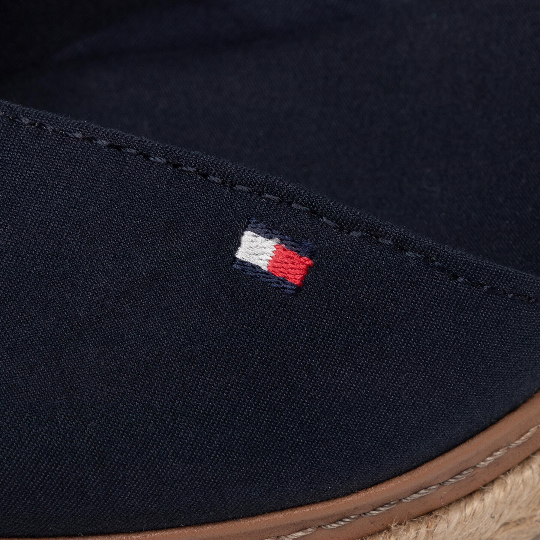 Tommy Hilfiger Еспадрили Basic Closed Toe Mid Wedge FW0FW04787 Тъмносин - Pepit.bg