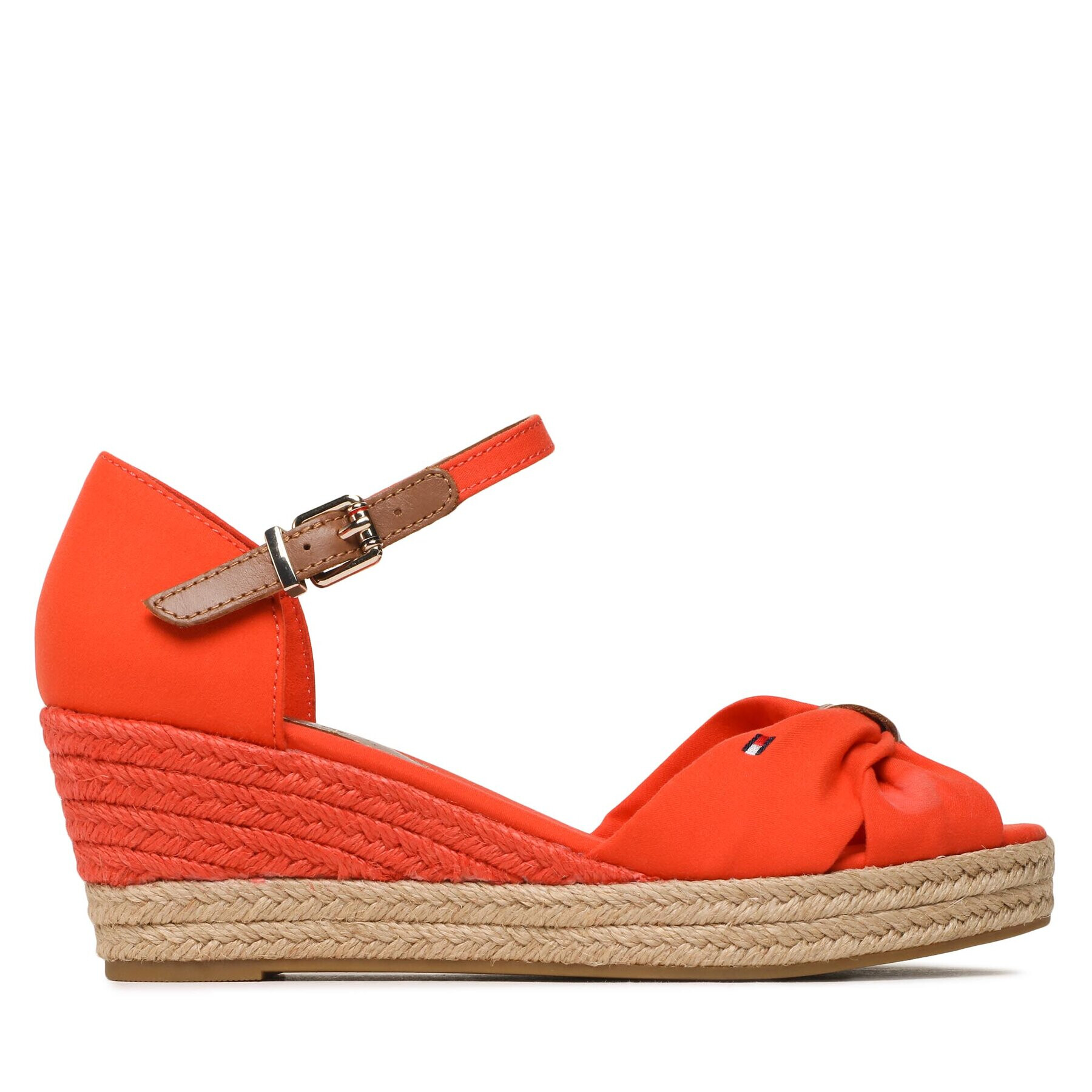 Tommy Hilfiger Еспадрили Basic Open Toe Mid Wedge FW0FW04785 Оранжев - Pepit.bg