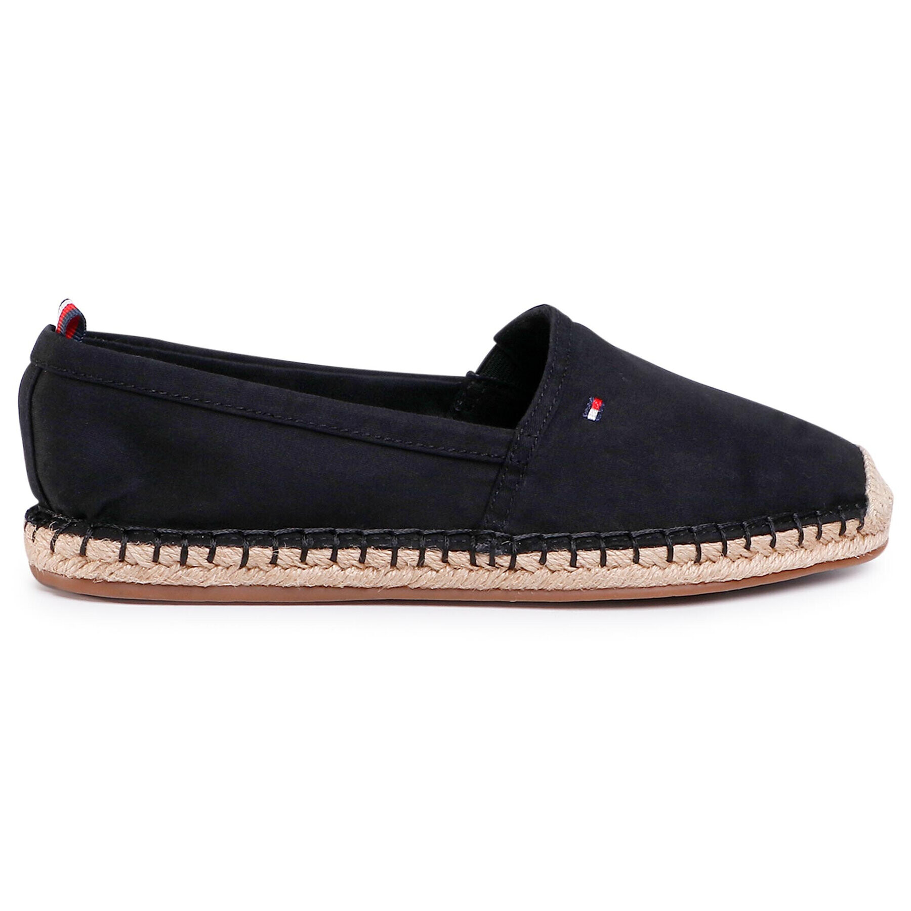 Tommy Hilfiger Еспадрили Basic Tommy Flat Espadrille FW0FW04827 Черен - Pepit.bg