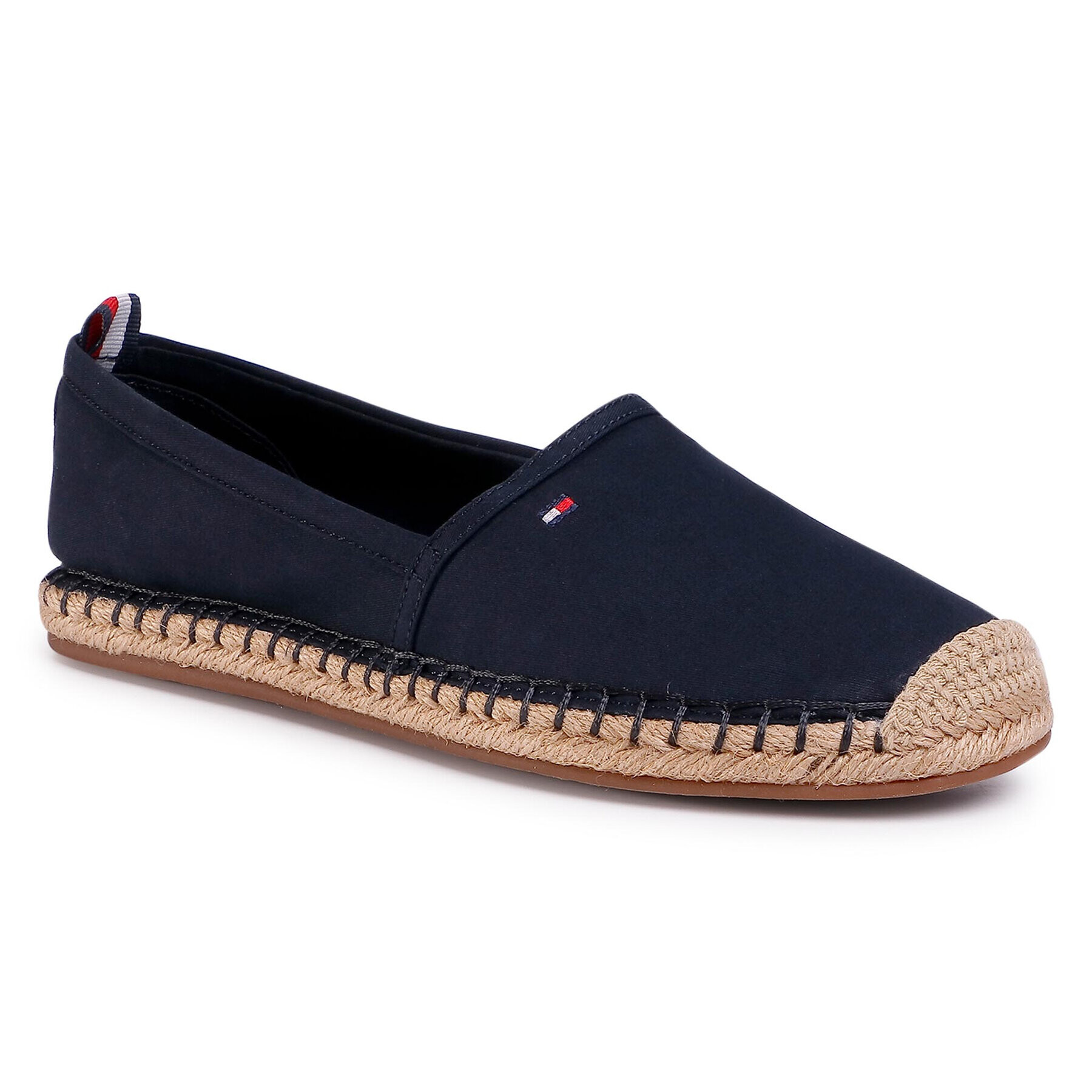 Tommy Hilfiger Еспадрили Basic Tommy Flat Espadrille FW0FW04827 Тъмносин - Pepit.bg