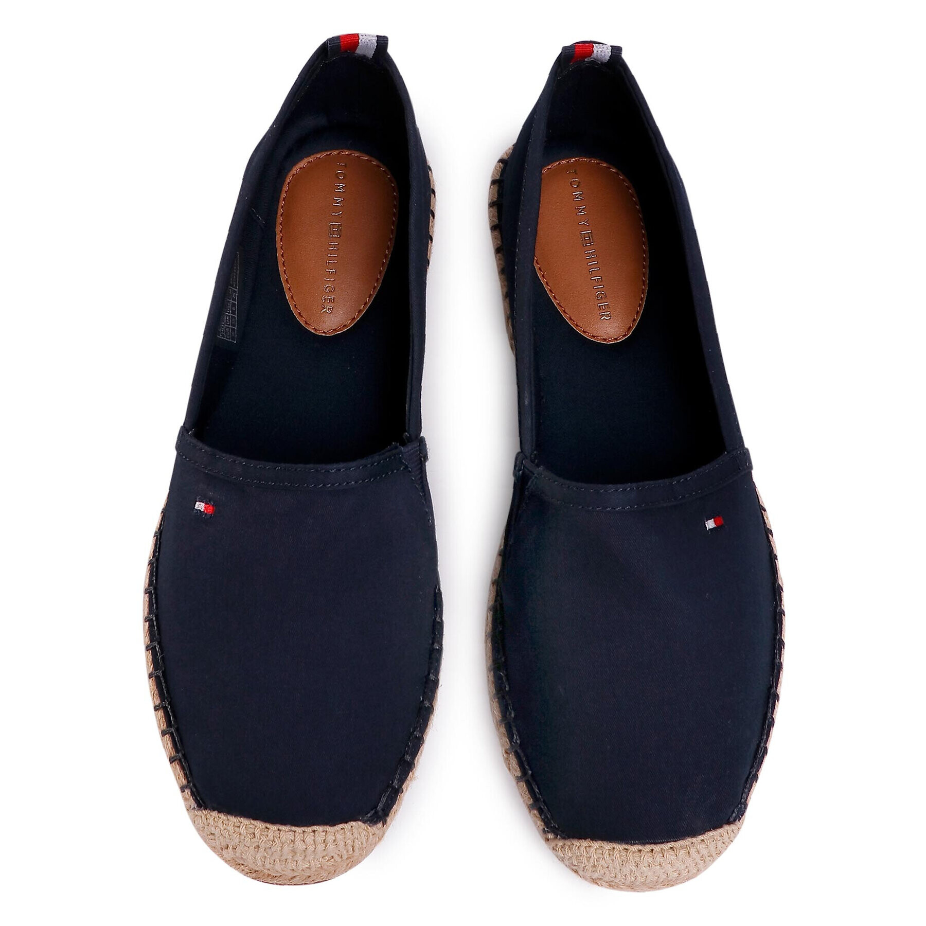 Tommy Hilfiger Еспадрили Basic Tommy Flat Espadrille FW0FW04827 Тъмносин - Pepit.bg
