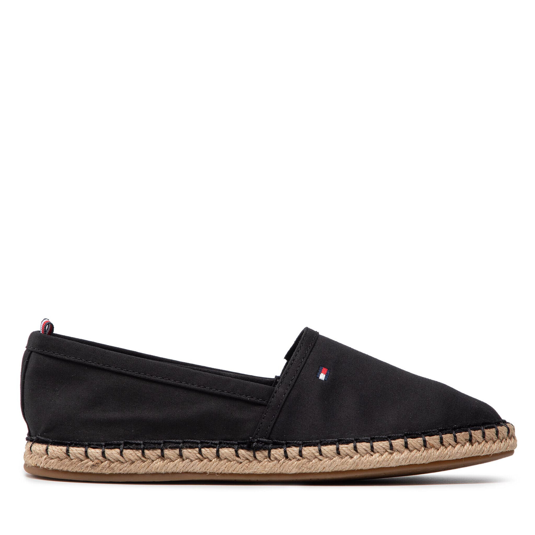 Tommy Hilfiger Еспадрили Basic Tommy Flat Espadrille FW0FW06497 Черен - Pepit.bg