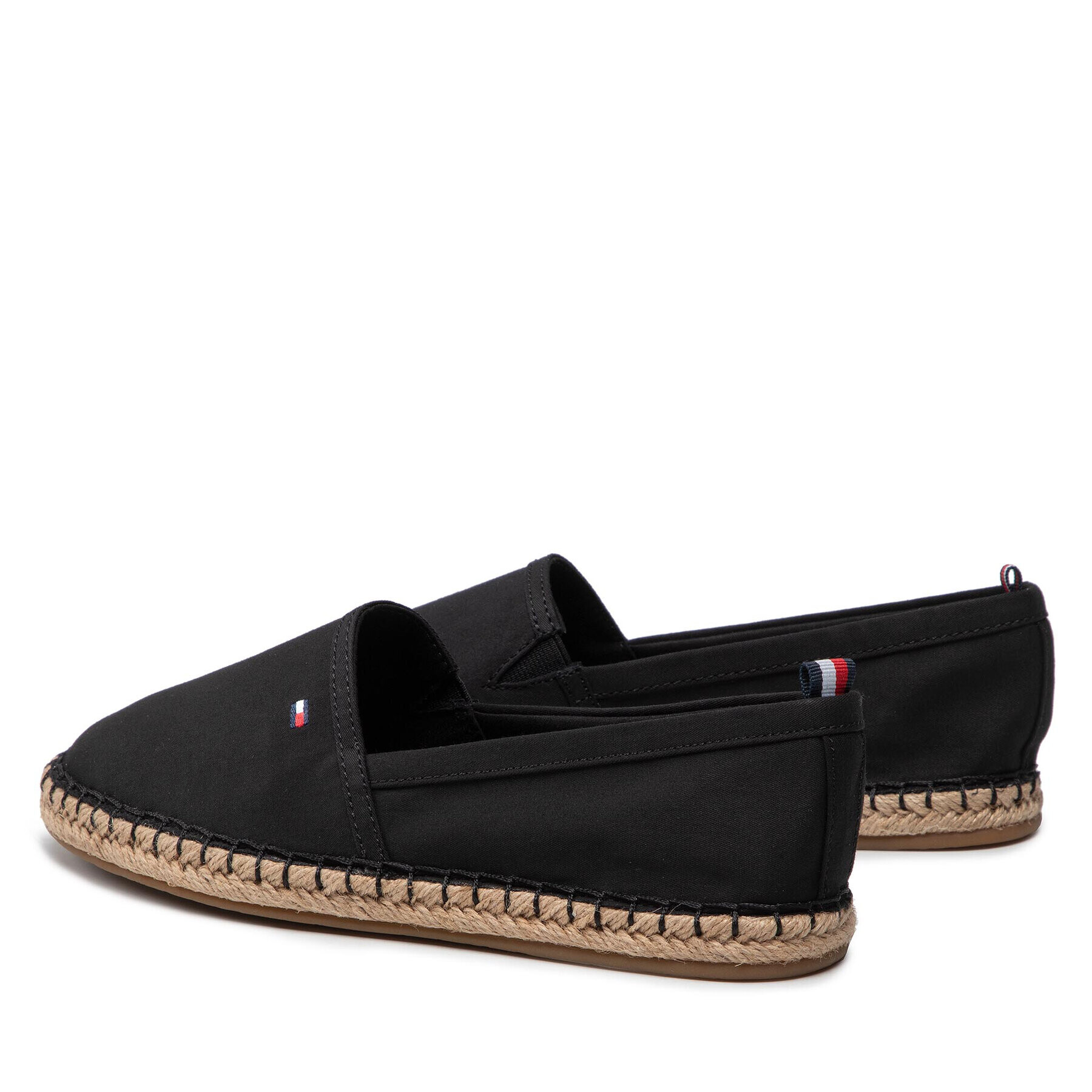 Tommy Hilfiger Еспадрили Basic Tommy Flat Espadrille FW0FW06497 Черен - Pepit.bg