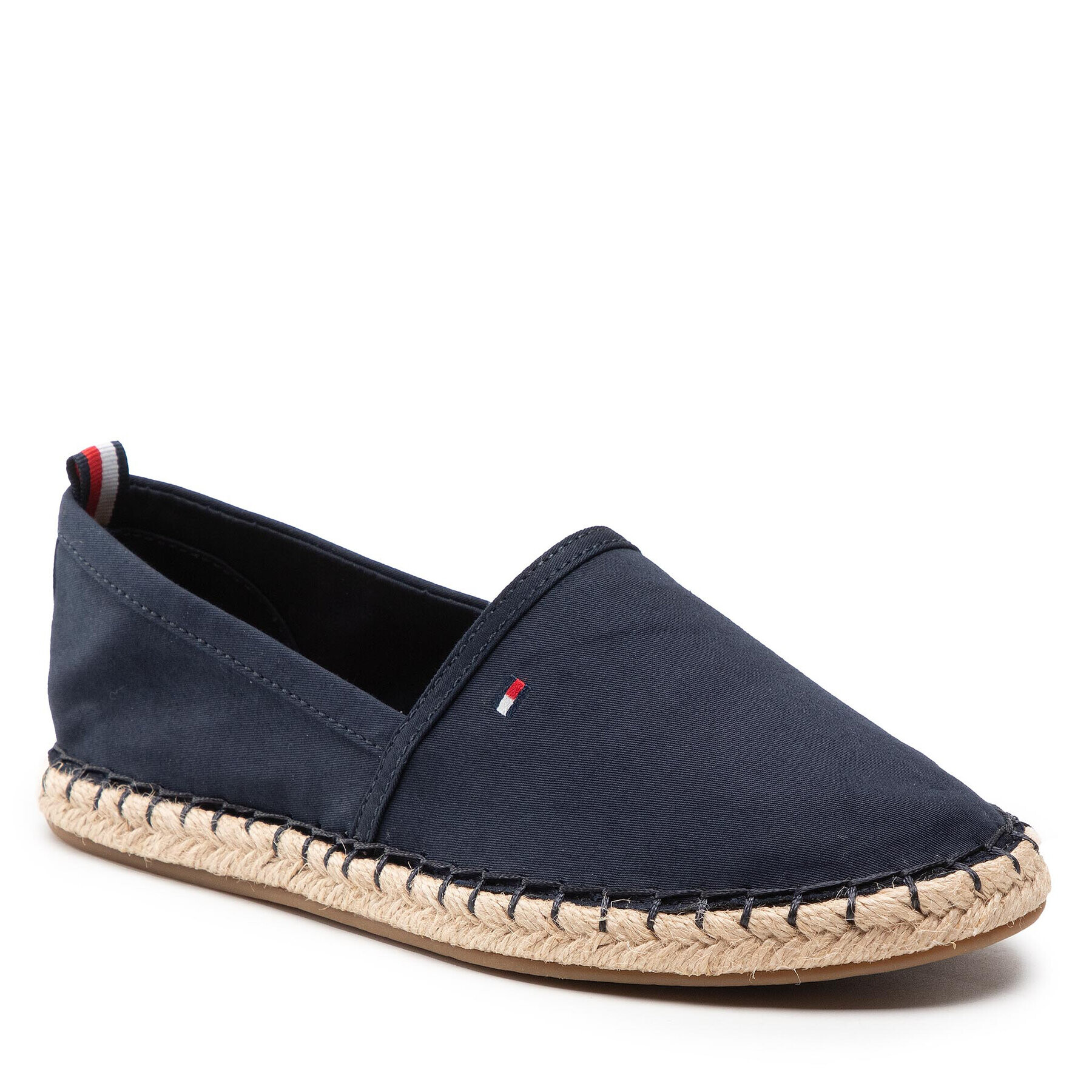 Tommy Hilfiger Еспадрили Basic Tommy Flat Espadrille FW0FW06497 Тъмносин - Pepit.bg