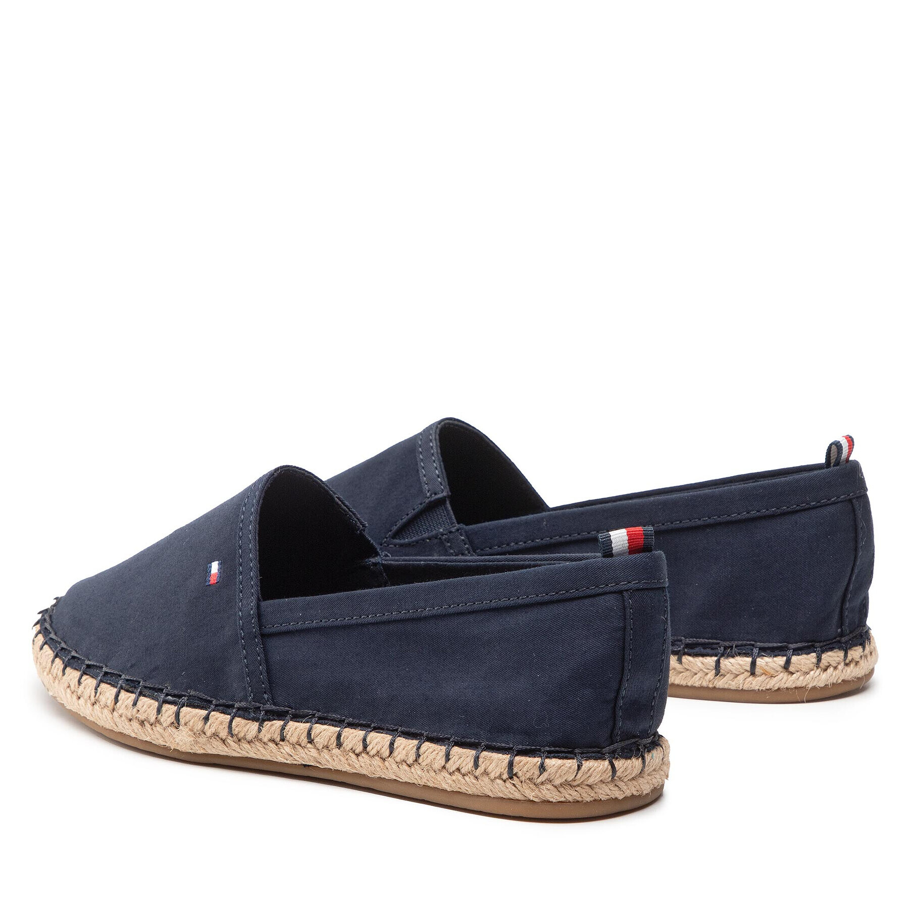 Tommy Hilfiger Еспадрили Basic Tommy Flat Espadrille FW0FW06497 Тъмносин - Pepit.bg