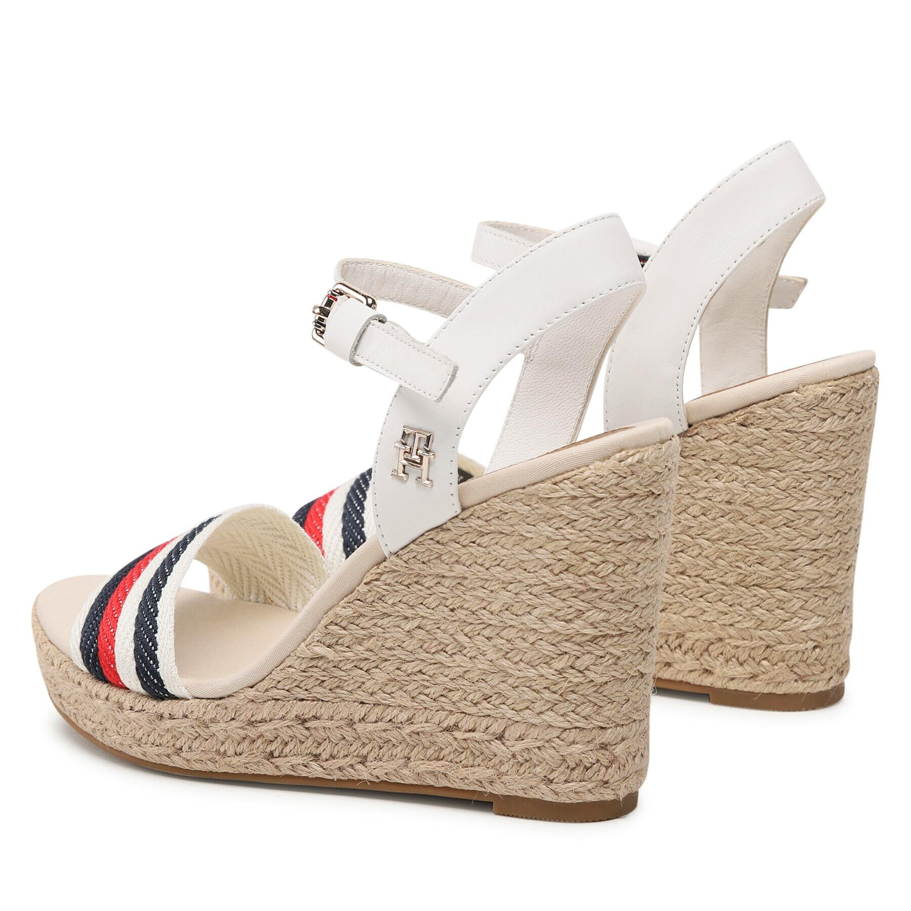 Tommy Hilfiger Еспадрили Corporate Wedge FW0FW07086 Бял - Pepit.bg