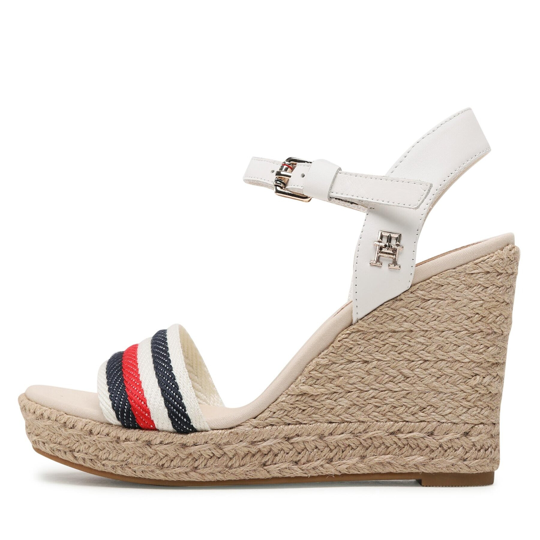 Tommy Hilfiger Еспадрили Corporate Wedge FW0FW07086 Бял - Pepit.bg