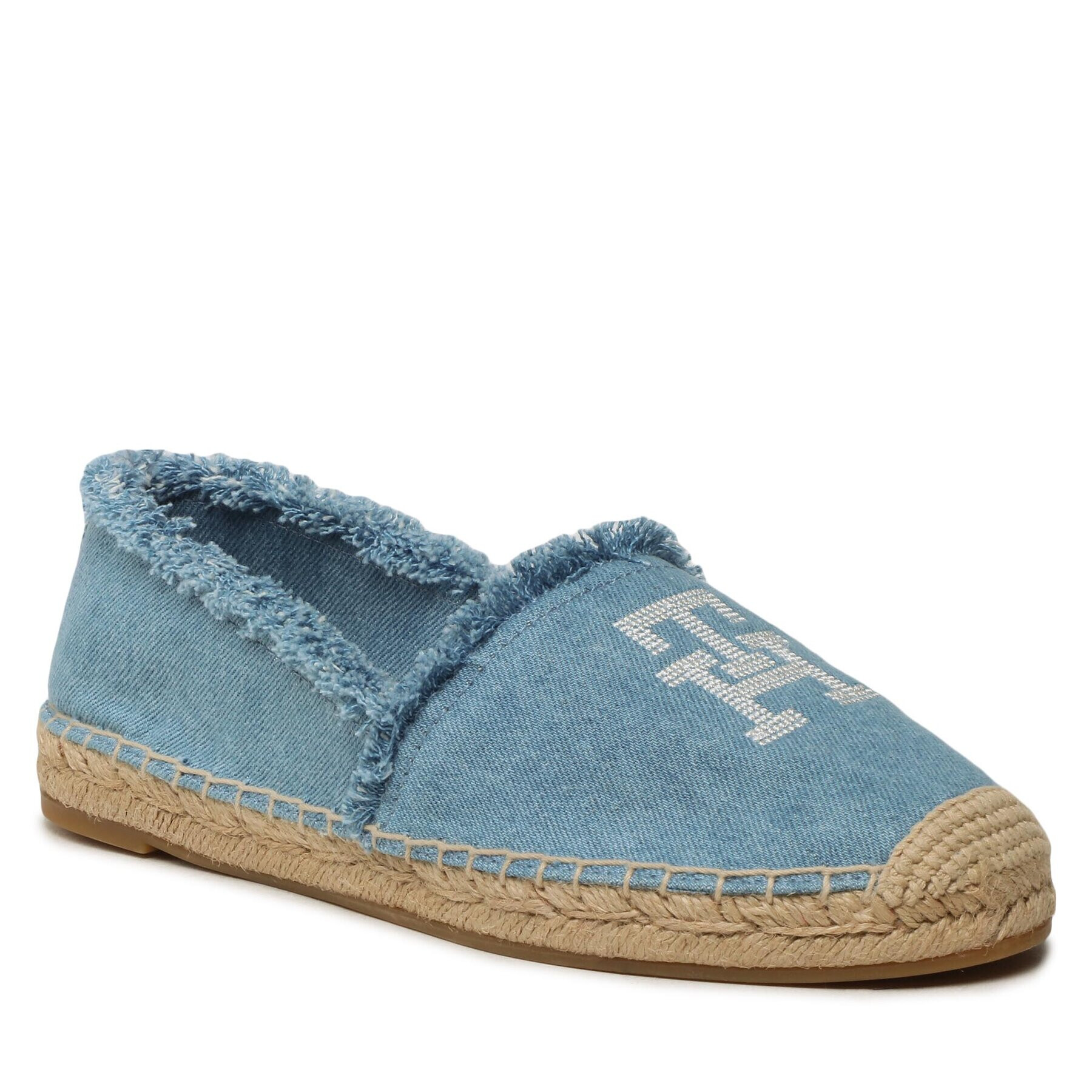 Tommy Hilfiger Еспадрили Denim Espadrille FW0FW07270 Син - Pepit.bg