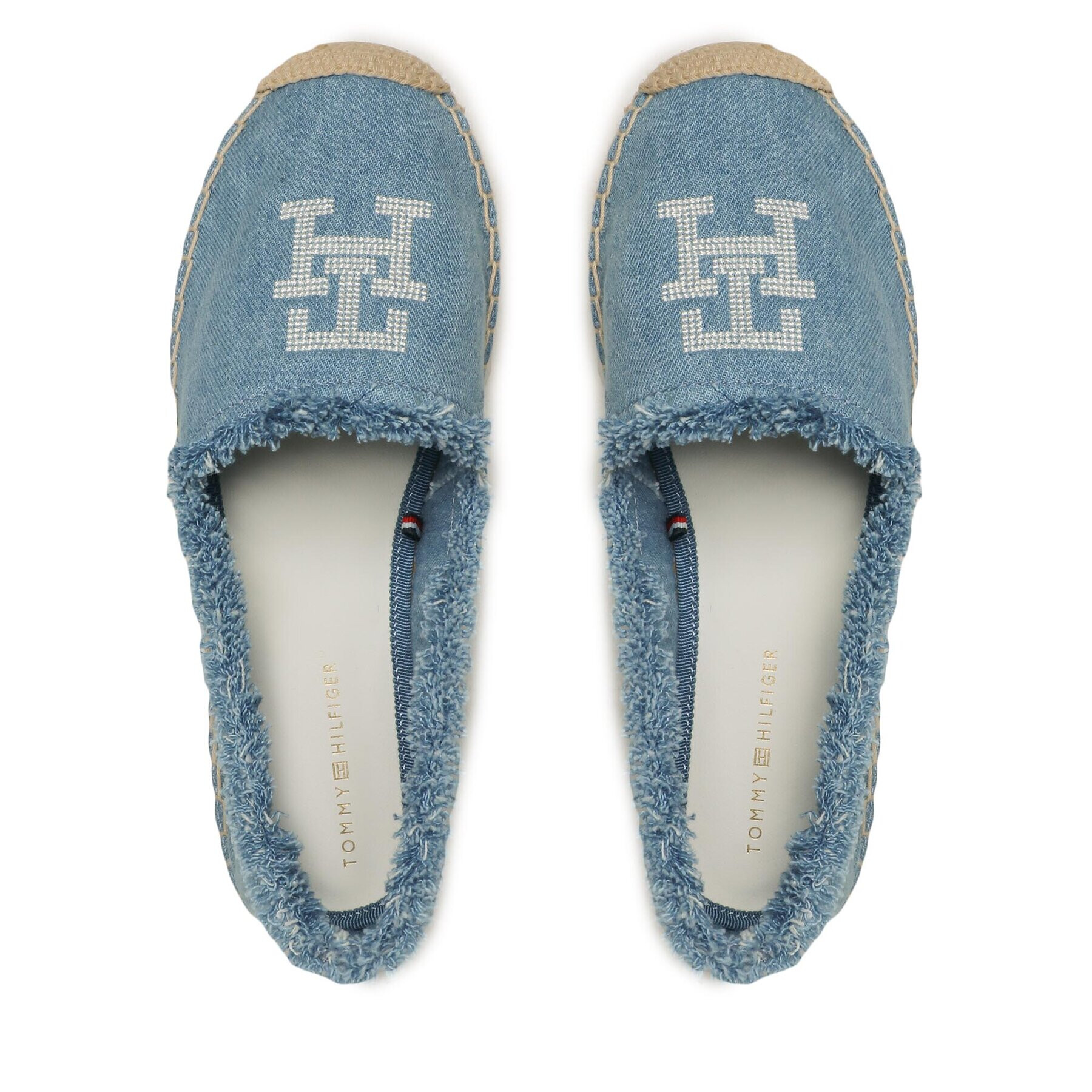 Tommy Hilfiger Еспадрили Denim Espadrille FW0FW07270 Син - Pepit.bg
