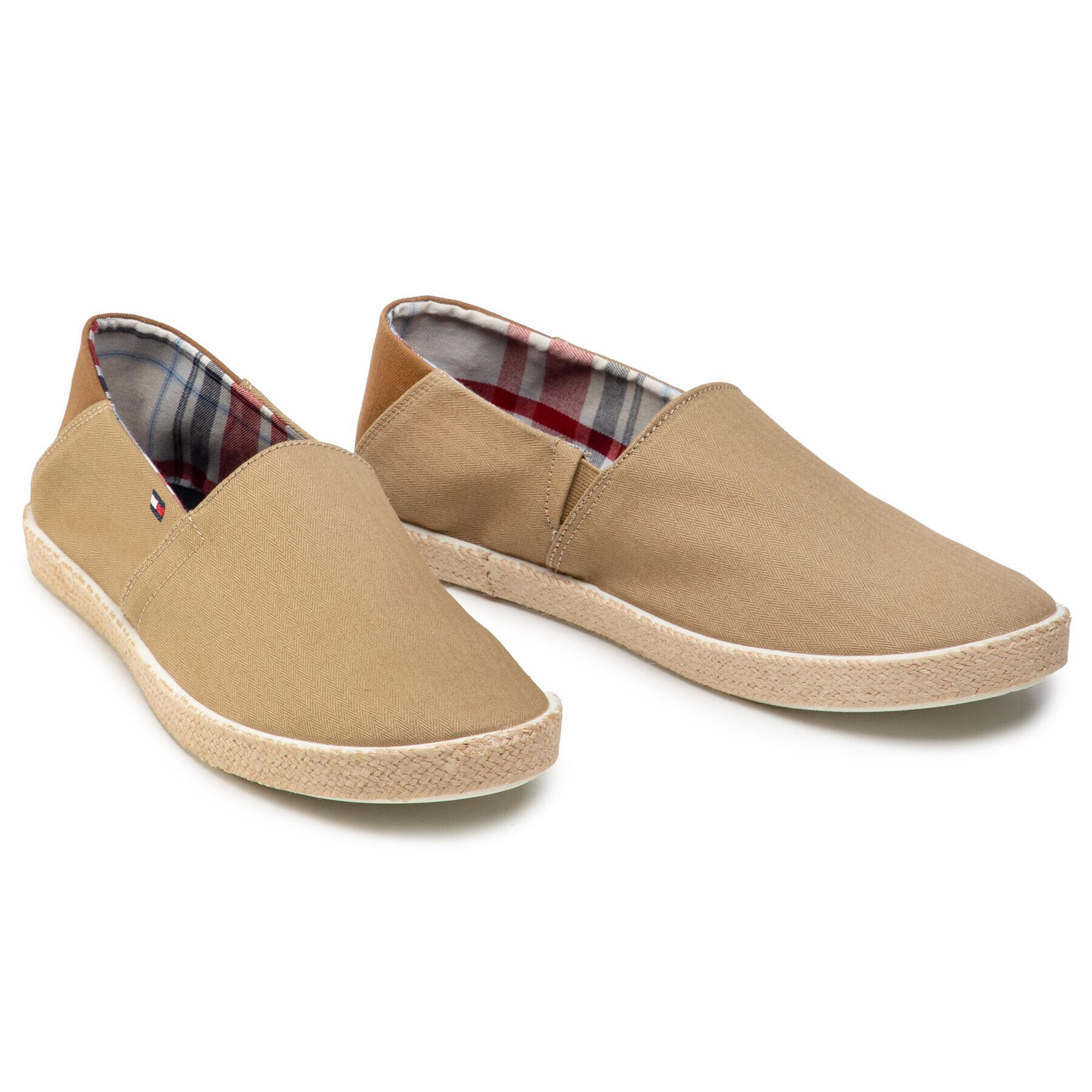 Tommy Hilfiger Еспадрили Easy Summer Slip On FM0FM00569 Бежов - Pepit.bg