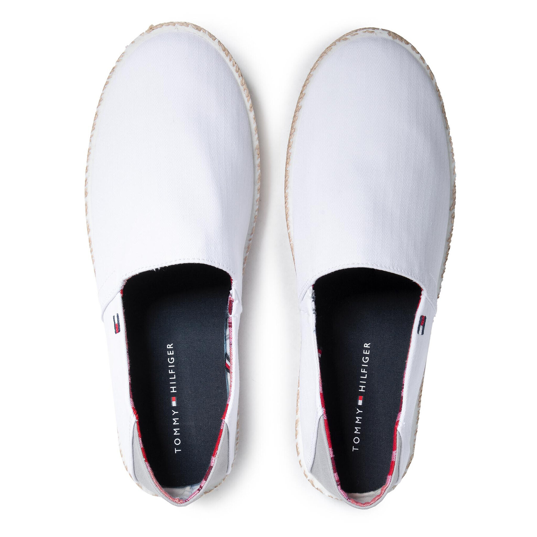 Tommy Hilfiger Еспадрили Easy Summer Slip On FM0FM00569 Бял - Pepit.bg