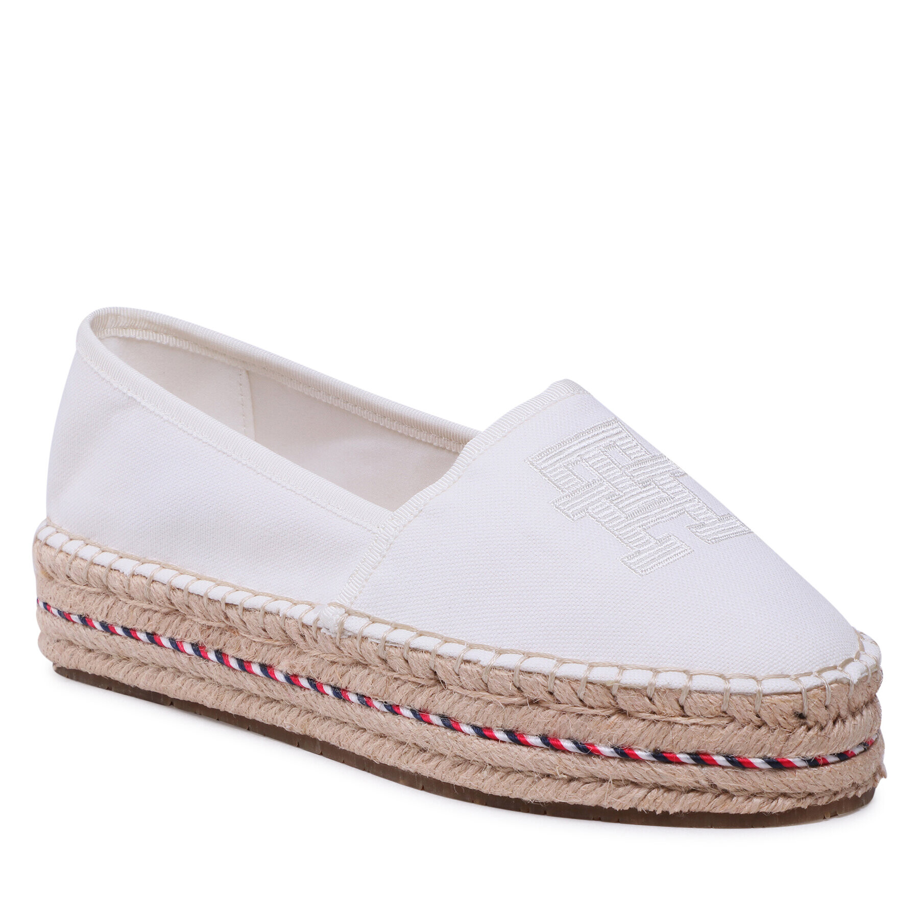 Tommy Hilfiger Еспадрили Embroidered Flatform FW0FW07014 Екрю - Pepit.bg
