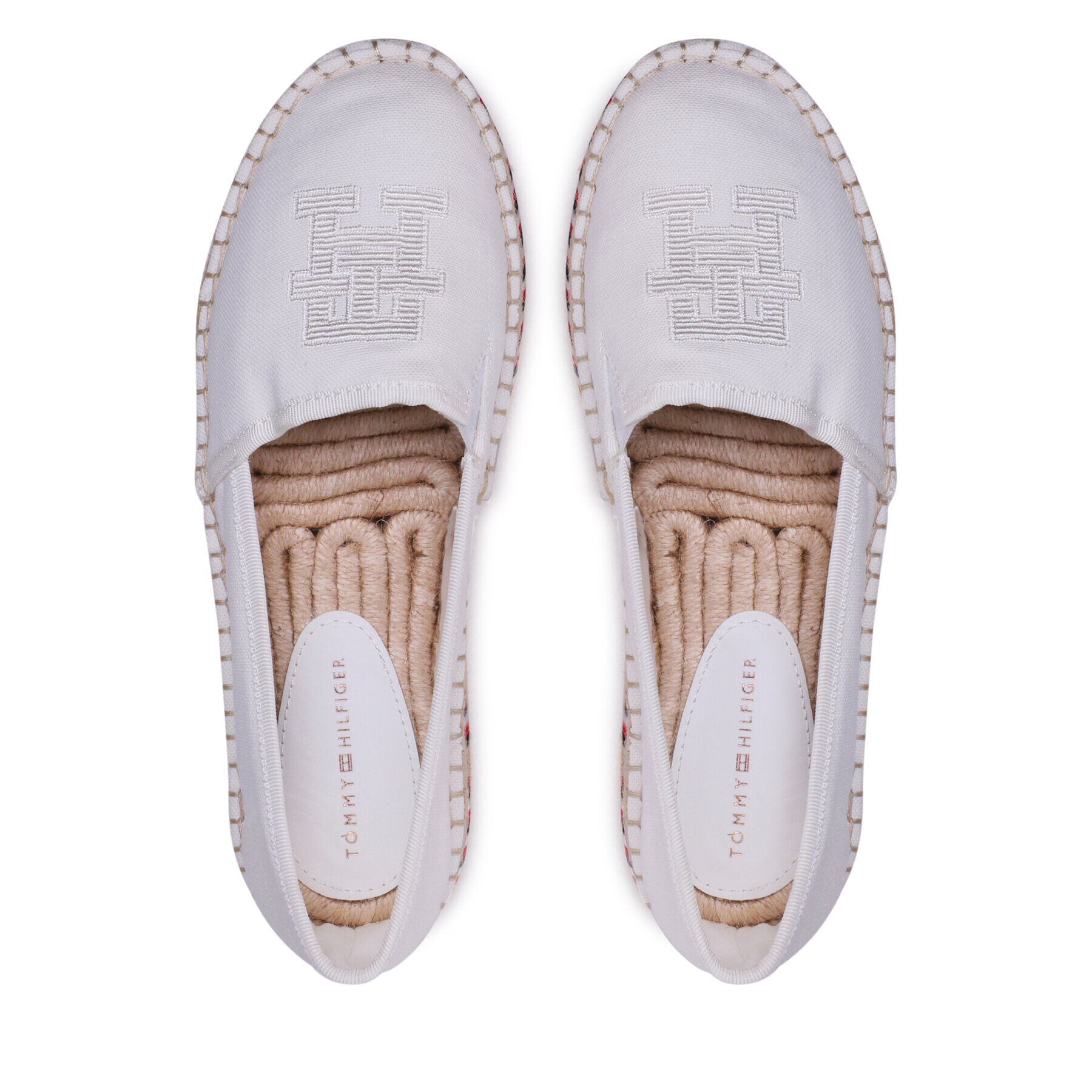 Tommy Hilfiger Еспадрили Embroidered Flatform FW0FW07014 Екрю - Pepit.bg