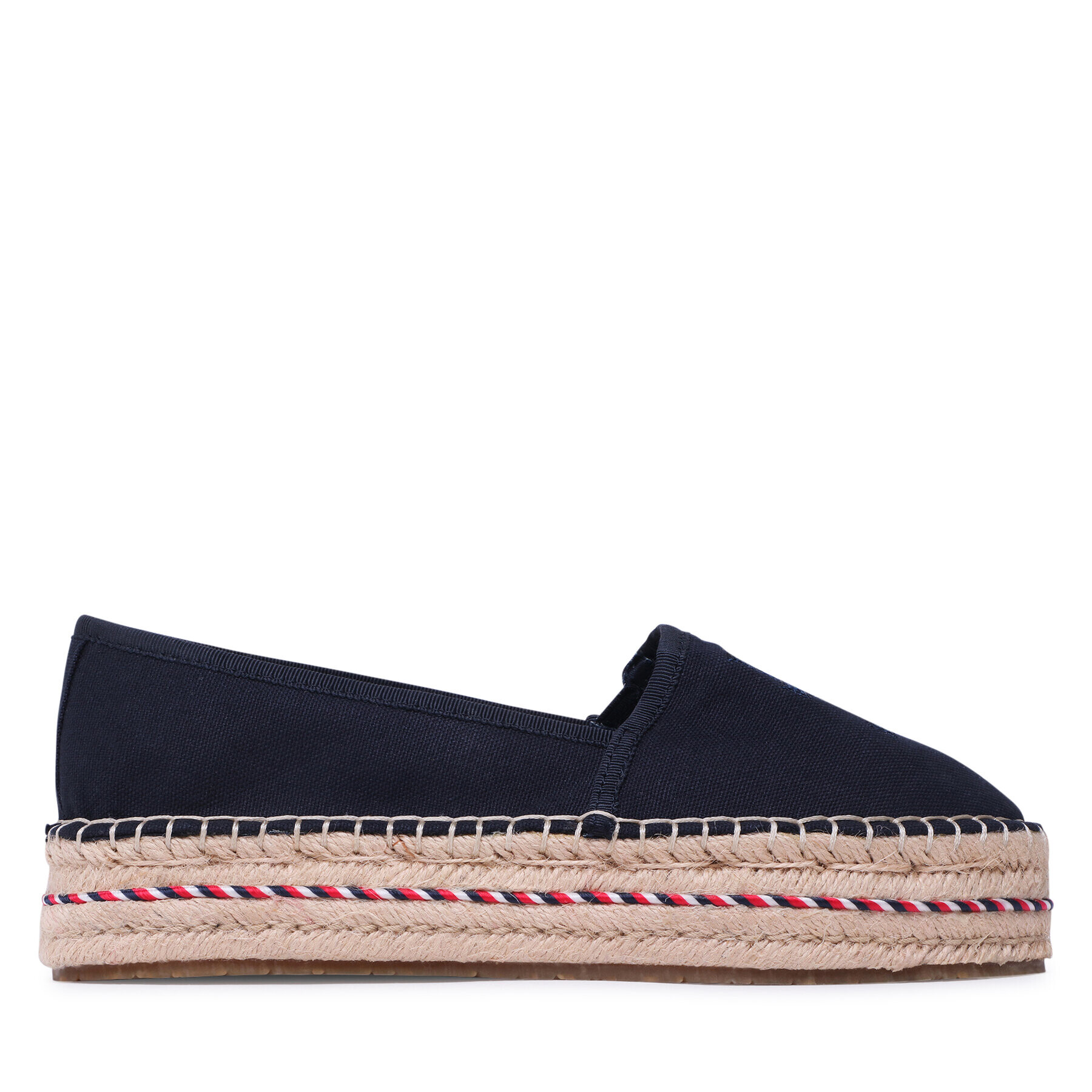 Tommy Hilfiger Еспадрили Embroidered Flatform FW0FW07014 Тъмносин - Pepit.bg