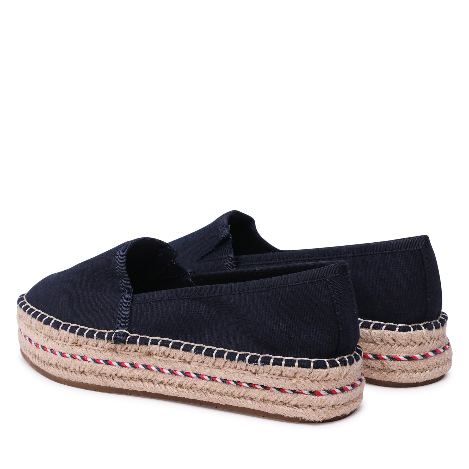 Tommy Hilfiger Еспадрили Embroidered Flatform FW0FW07014 Тъмносин - Pepit.bg