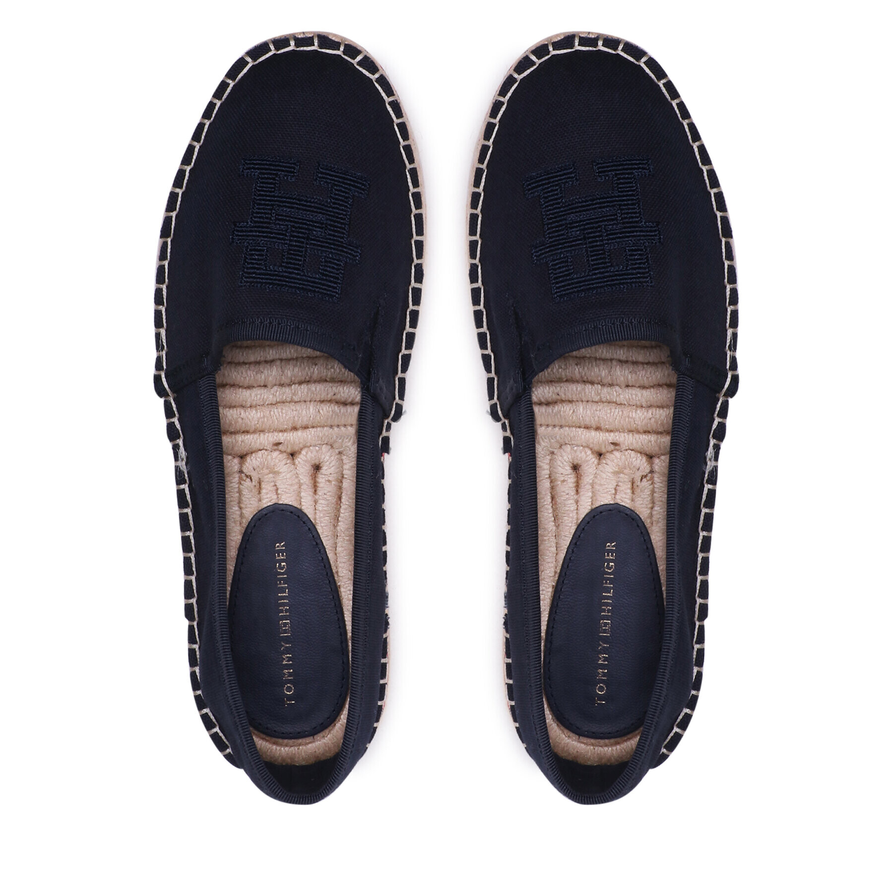 Tommy Hilfiger Еспадрили Embroidered Flatform FW0FW07014 Тъмносин - Pepit.bg