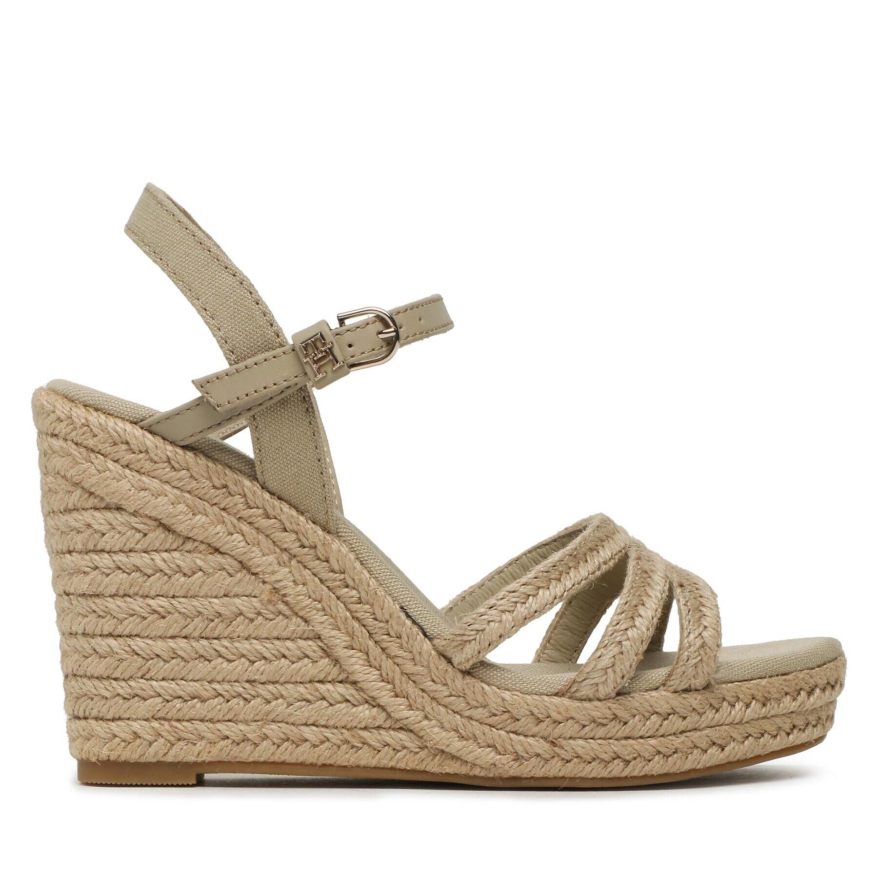 Tommy Hilfiger Еспадрили Essential Basic Wedge Sandal FW0FW07220 Бежов - Pepit.bg