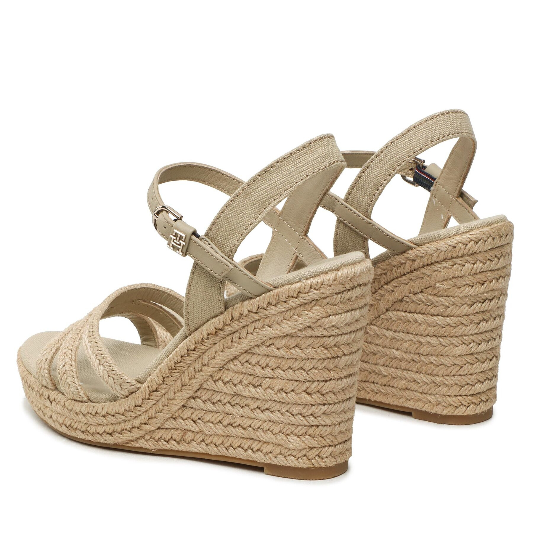 Tommy Hilfiger Еспадрили Essential Basic Wedge Sandal FW0FW07220 Бежов - Pepit.bg