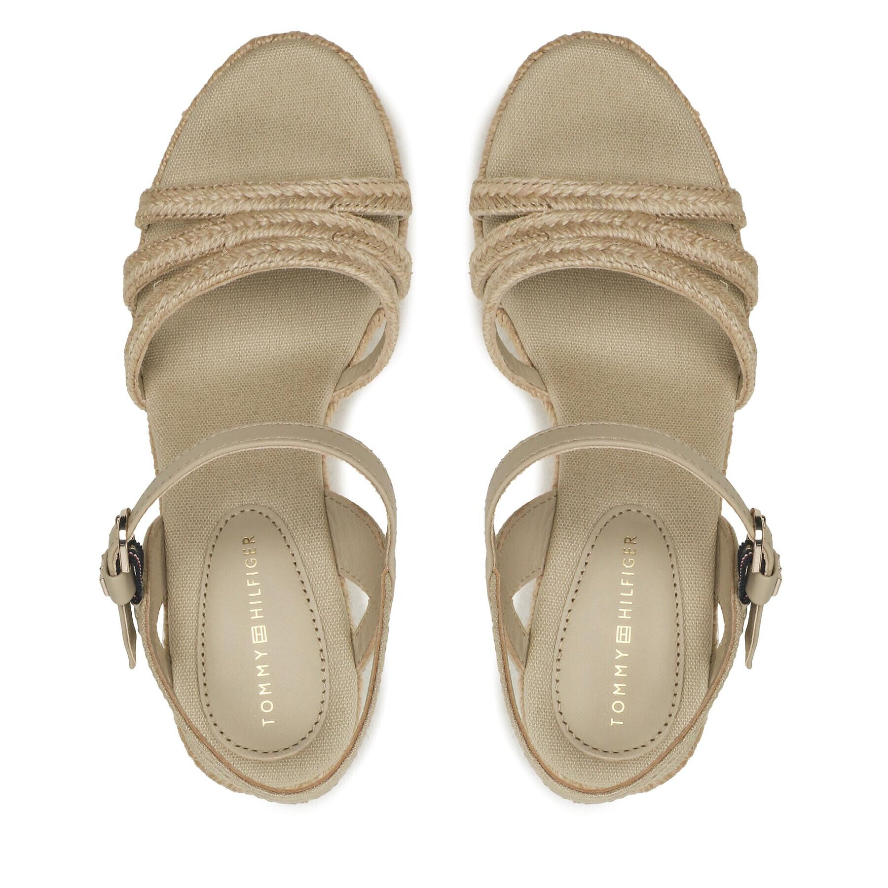 Tommy Hilfiger Еспадрили Essential Basic Wedge Sandal FW0FW07220 Бежов - Pepit.bg