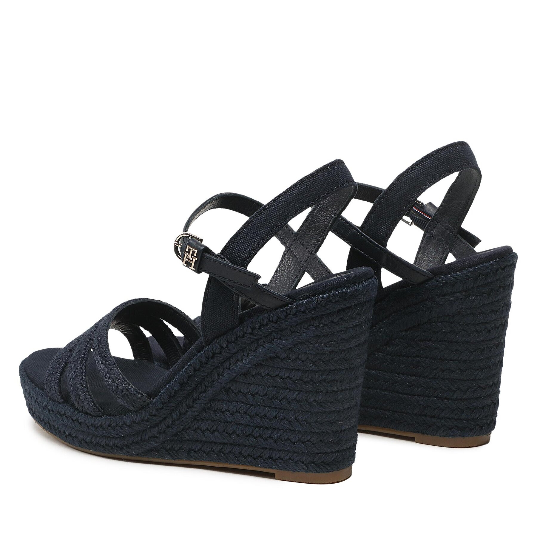 Tommy Hilfiger Еспадрили Essential Basic Wedge Sandal FW0FW07220 Тъмносин - Pepit.bg