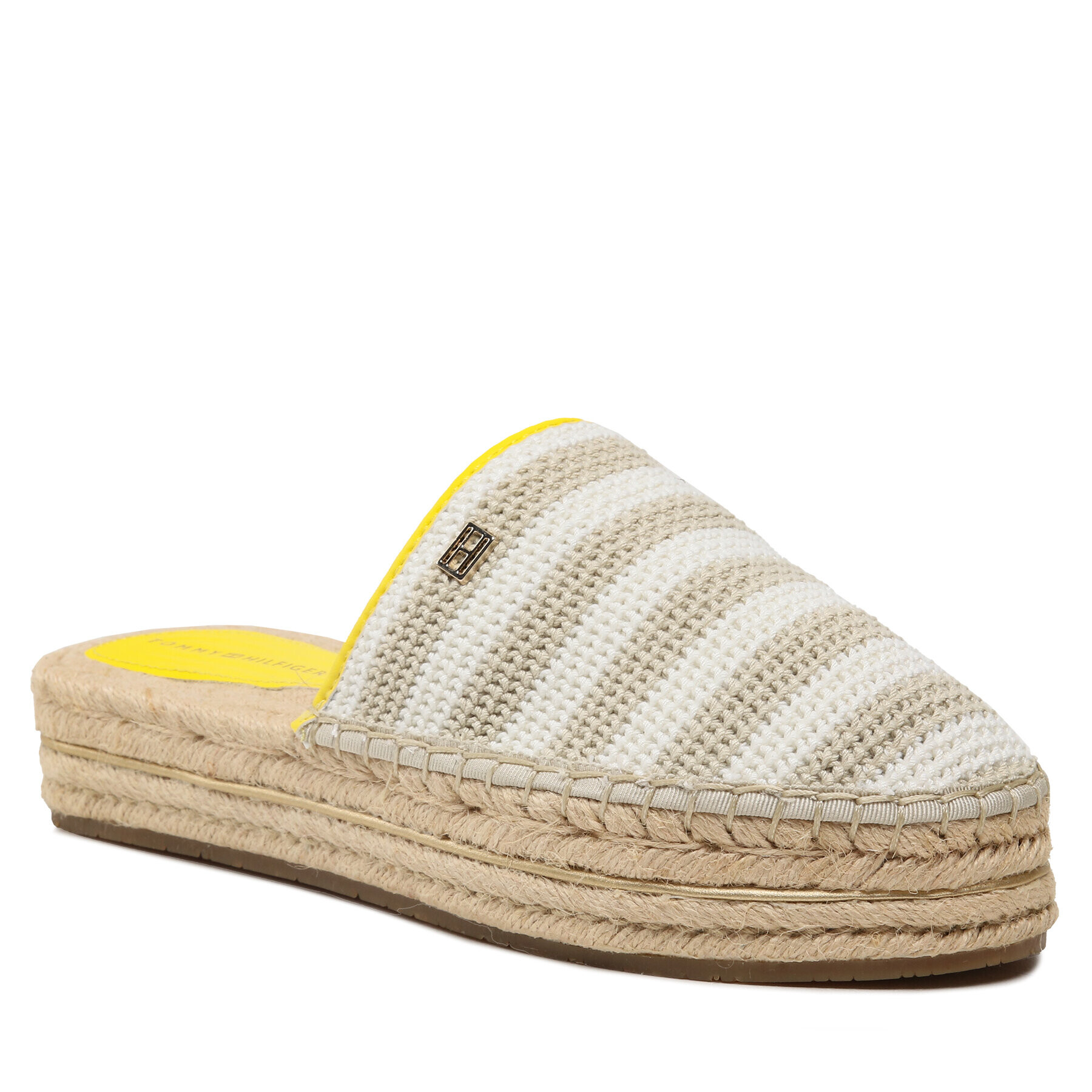 Tommy Hilfiger Еспадрили Feminine Crochet Mule Espadrille FW0FW07278 Бежов - Pepit.bg