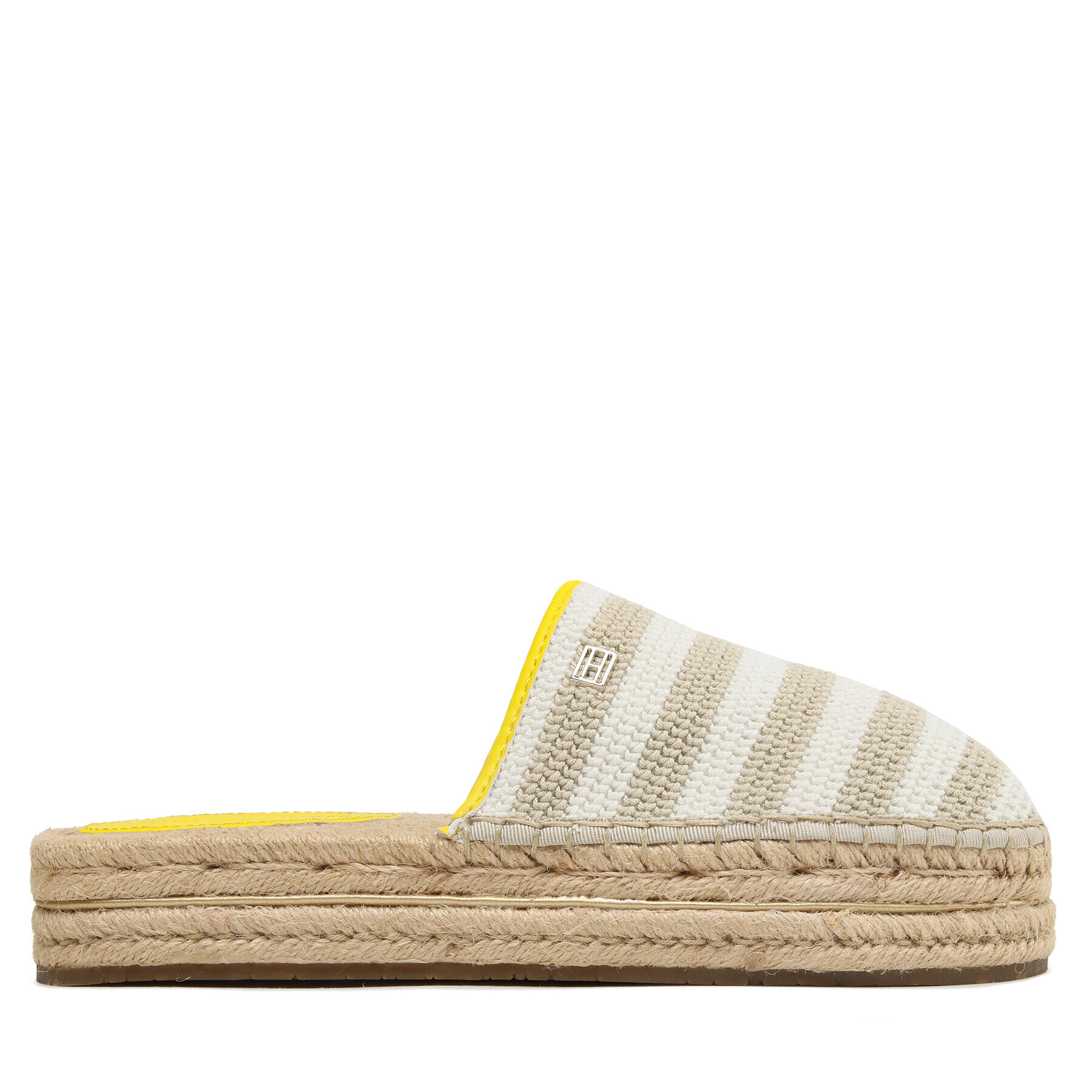 Tommy Hilfiger Еспадрили Feminine Crochet Mule Espadrille FW0FW07278 Бежов - Pepit.bg