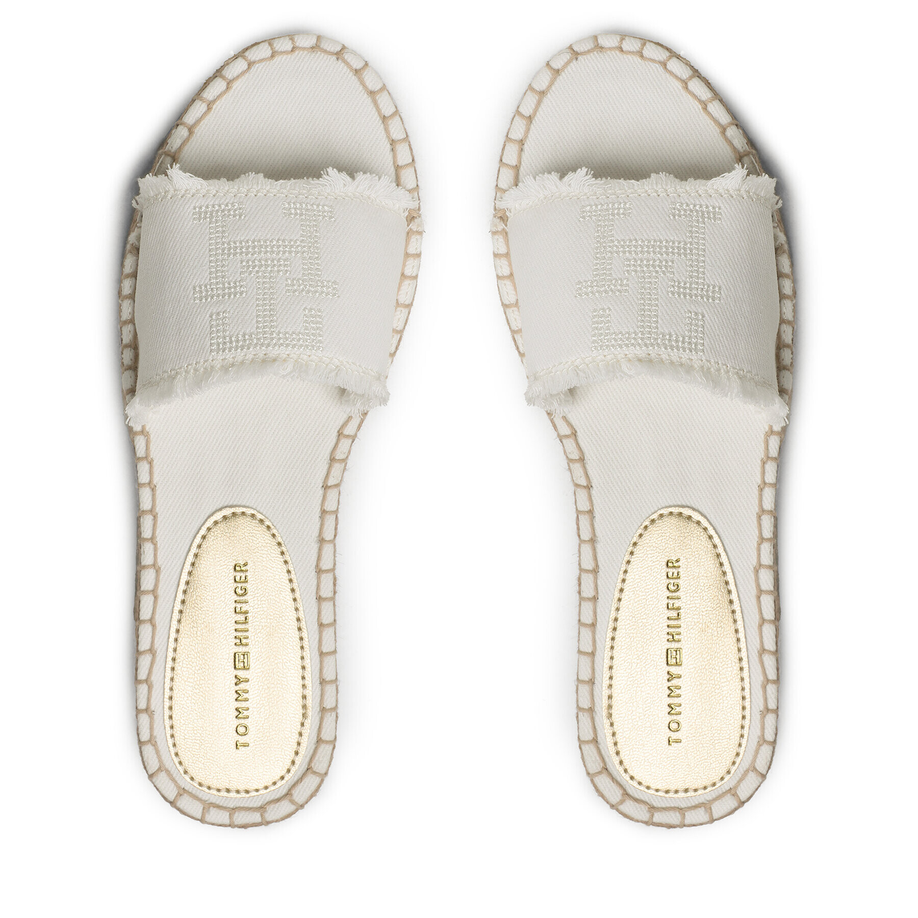 Tommy Hilfiger Еспадрили Flat Sandal FW0FW07103 Екрю - Pepit.bg