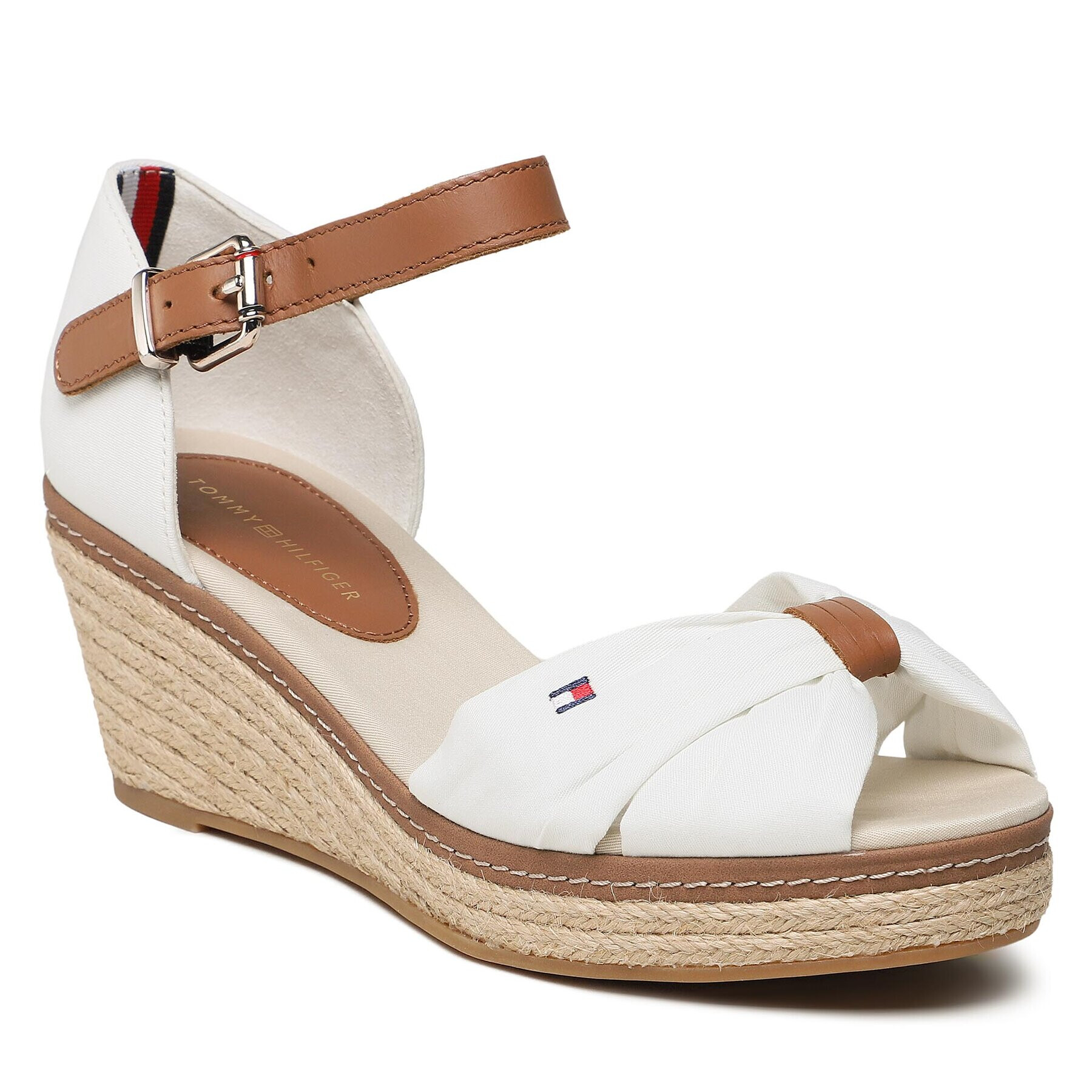 Tommy Hilfiger Еспадрили Iconic Elba Sandal FW0FW00906 Бял - Pepit.bg
