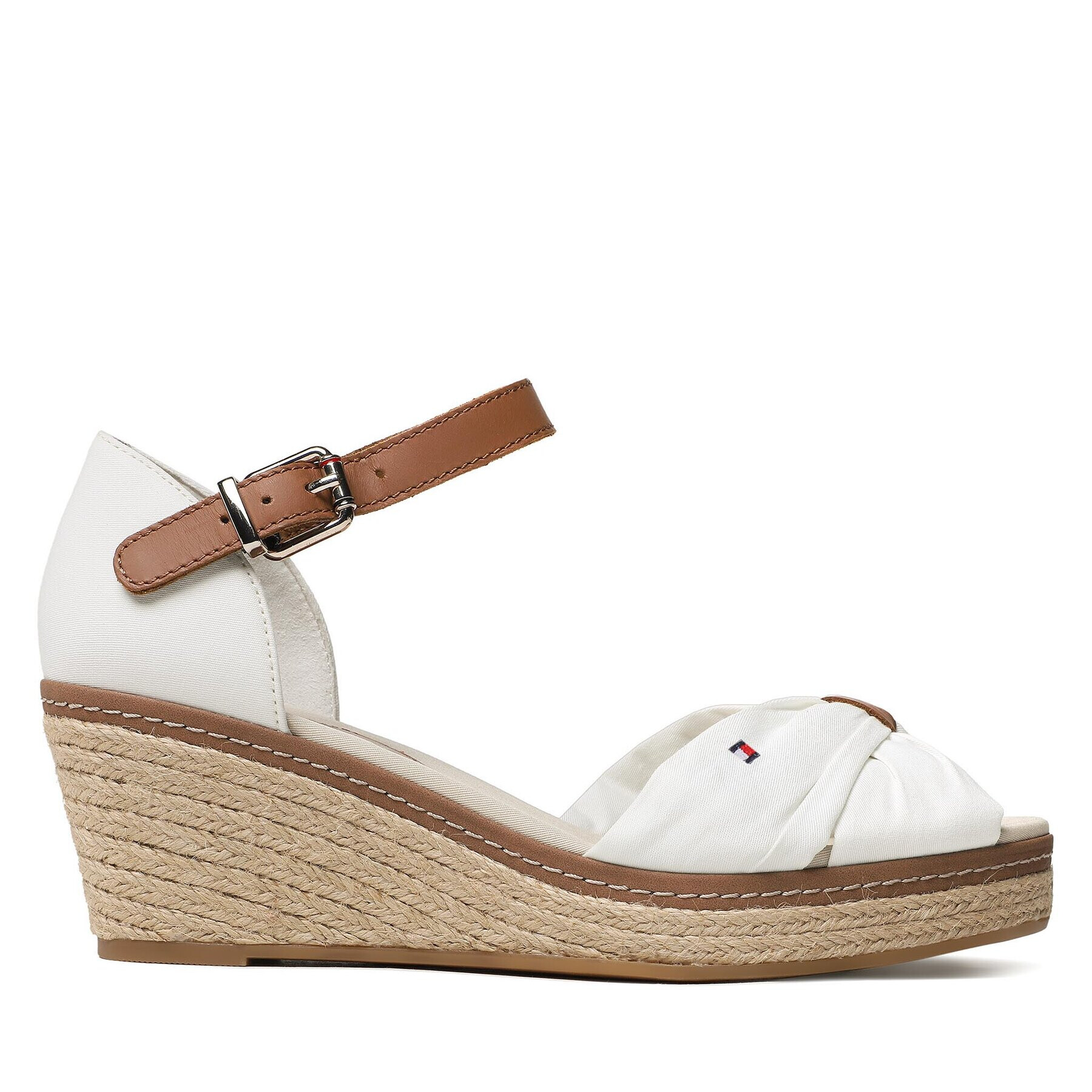 Tommy Hilfiger Еспадрили Iconic Elba Sandal FW0FW00906 Бял - Pepit.bg
