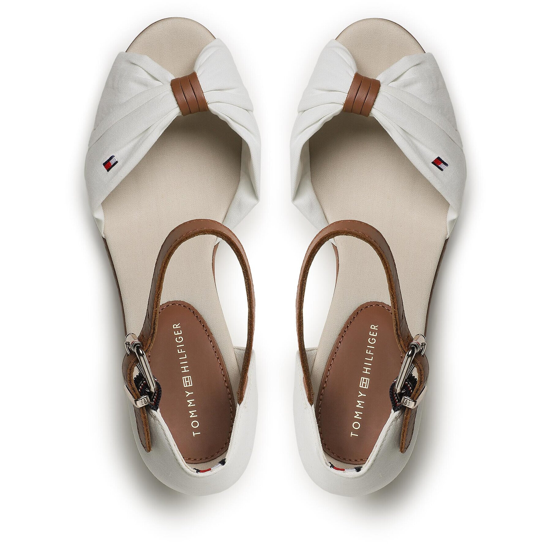 Tommy Hilfiger Еспадрили Iconic Elba Sandal FW0FW00906 Бял - Pepit.bg