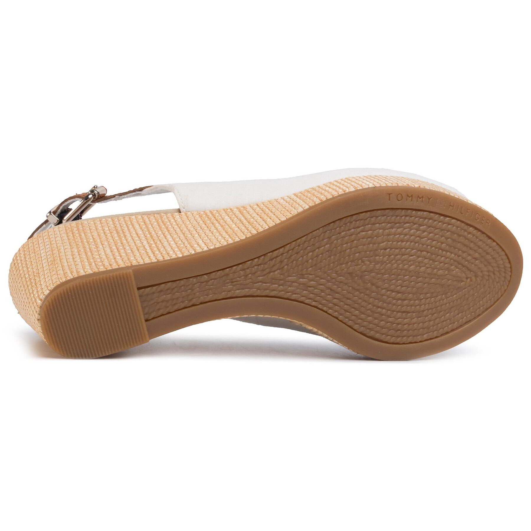 Tommy Hilfiger Еспадрили Iconic Elba Sling Back Wedge FW0FW04788 Бял - Pepit.bg